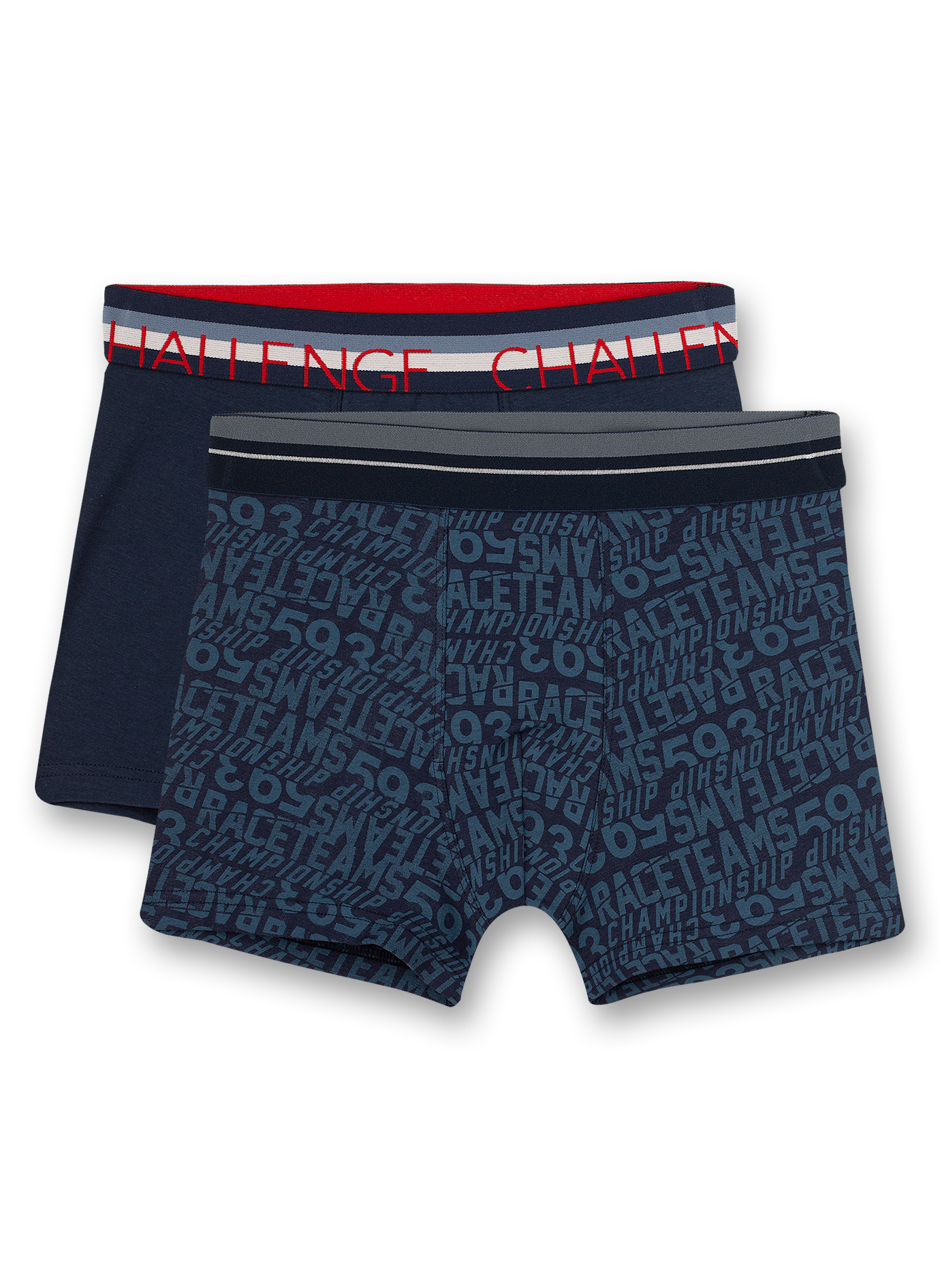 Jungen-Hipshorts (Doppelpack) Dunkelblau Racing Academy