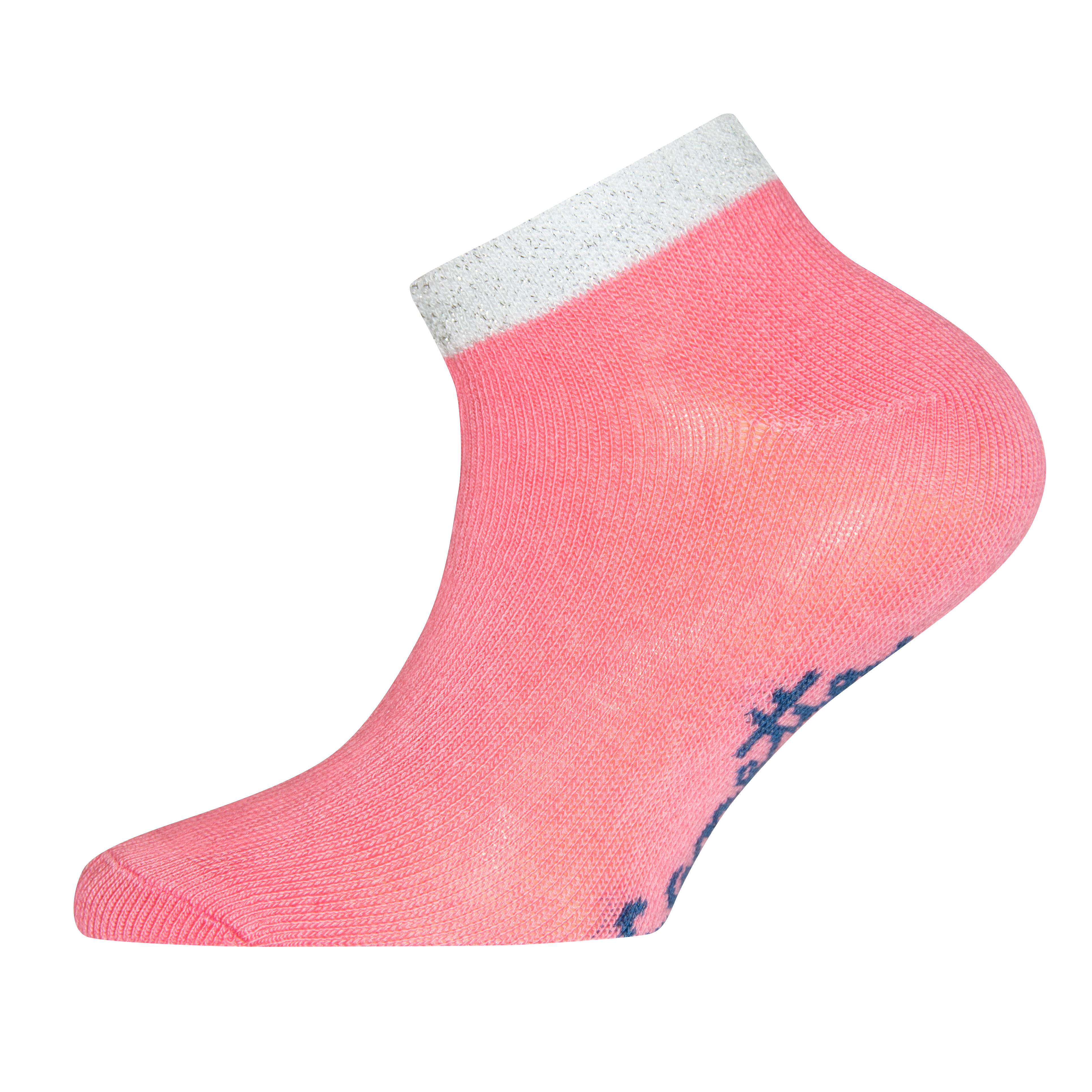 Mädchen-Socken (Doppelpack) Pink und Weiß