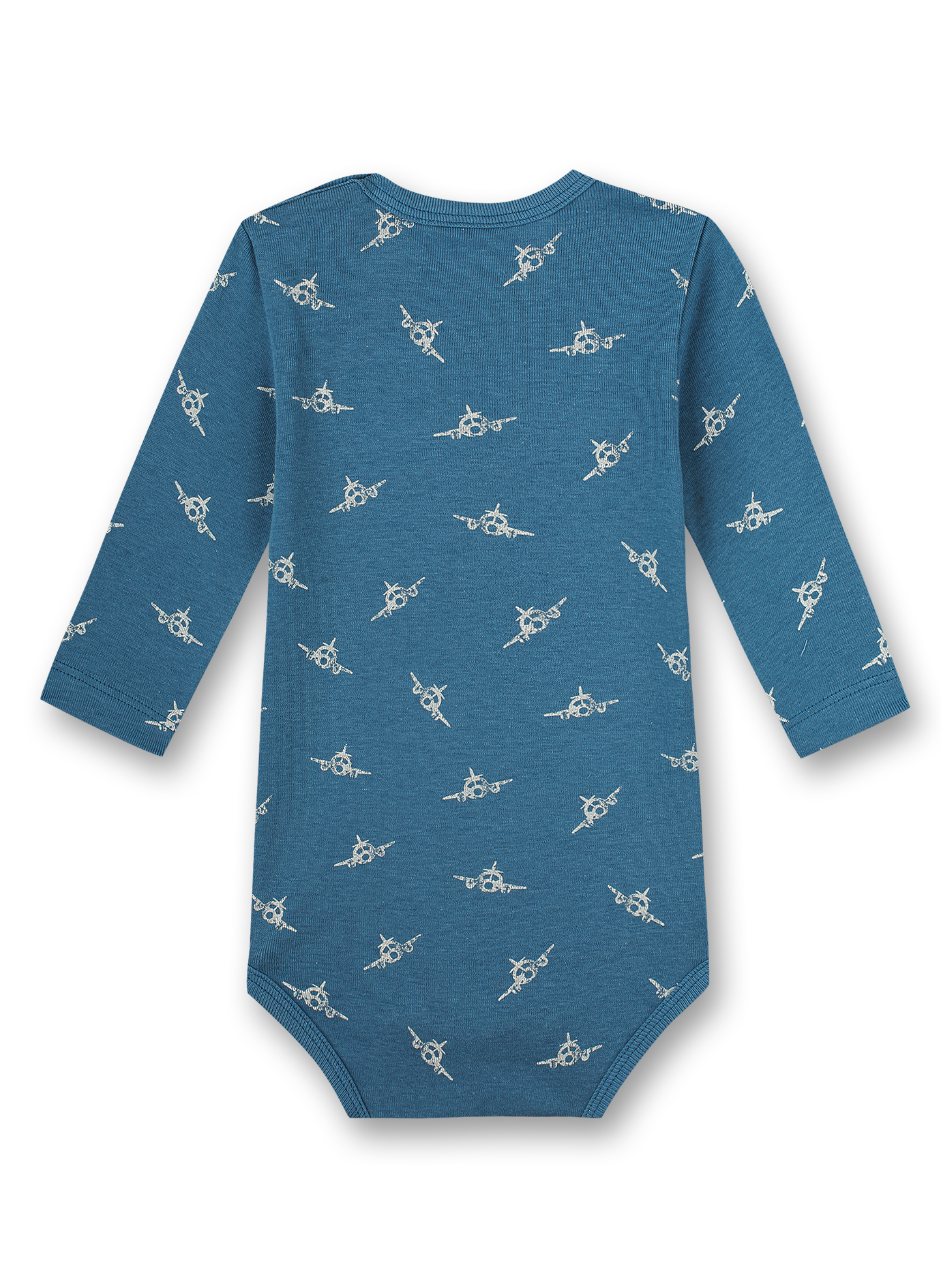 Body langarm Blau Plane