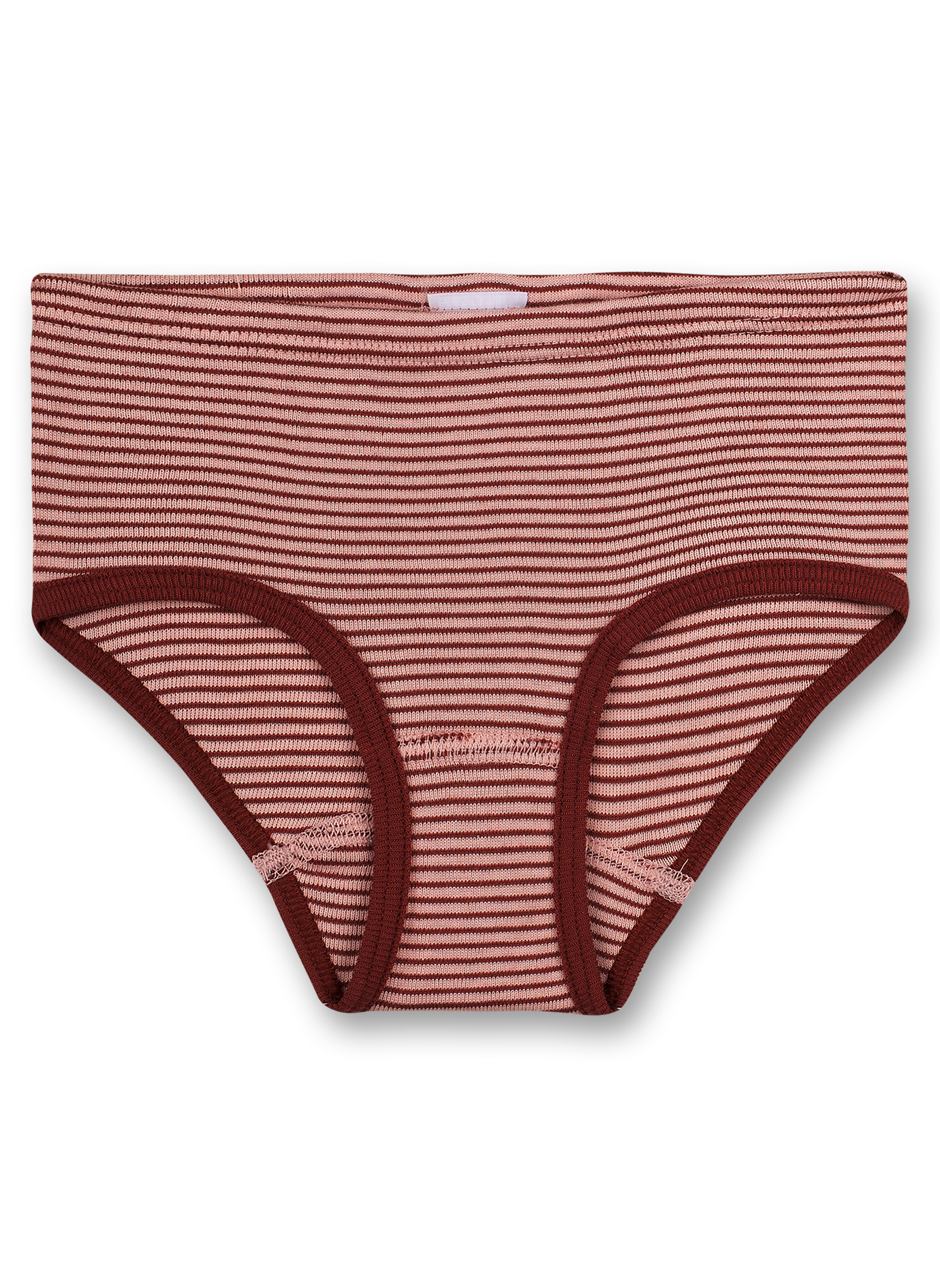Mädchen-Hüftslip (Dreierpack) Off-White Rot und Ringel