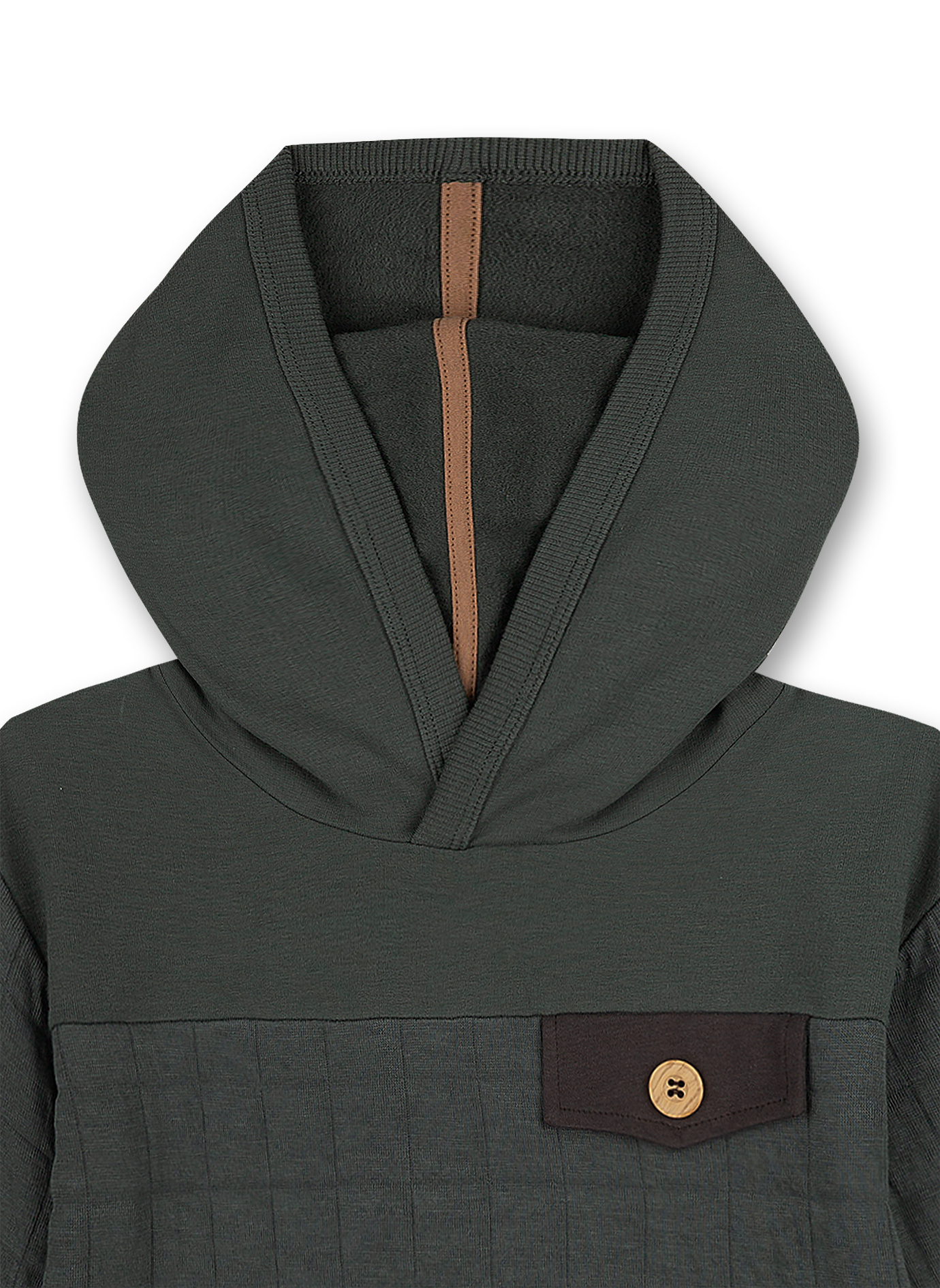 Jungen-Sweatshirt Dunkelgrün