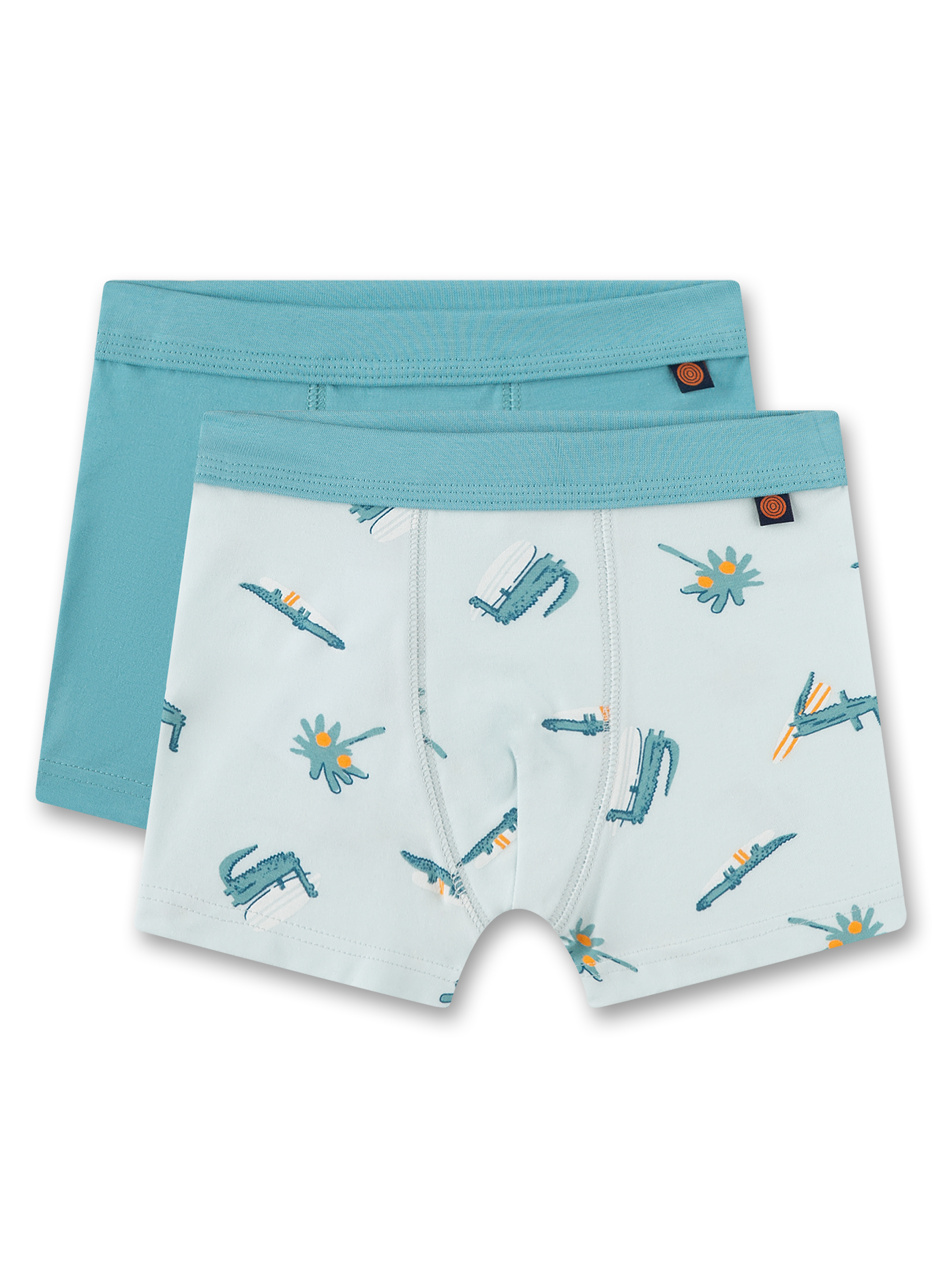 Jungen-Hipshorts (Doppelpack) Hellblau