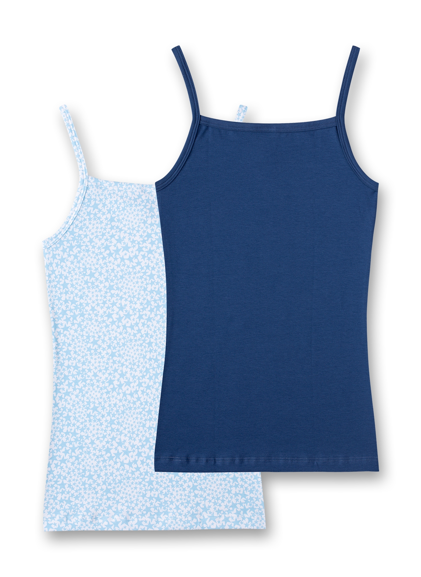 Mädchen-Unterhemd (Doppelpack) Blau Starry Nights