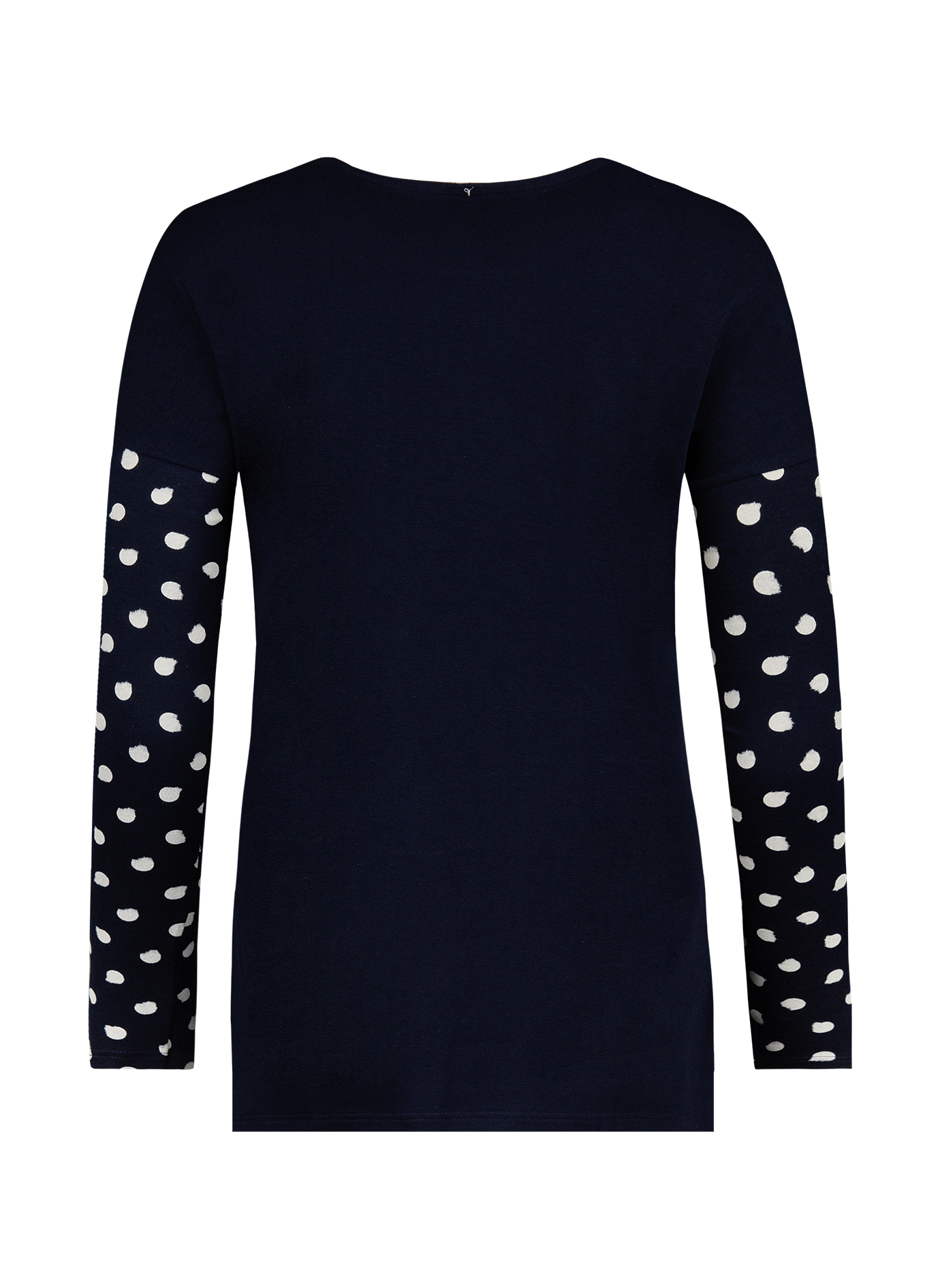 Damen-Schlafshirt Dunkelblau Dots