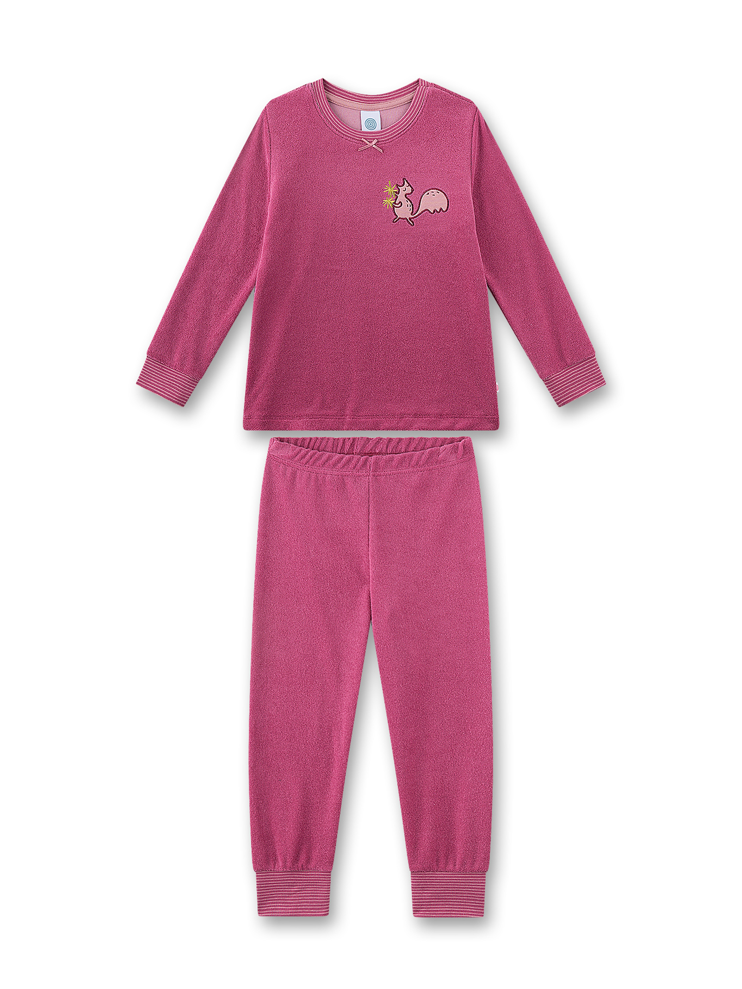 Pajamas, Longsleeve, Pink, Frill bow, Unicorn design