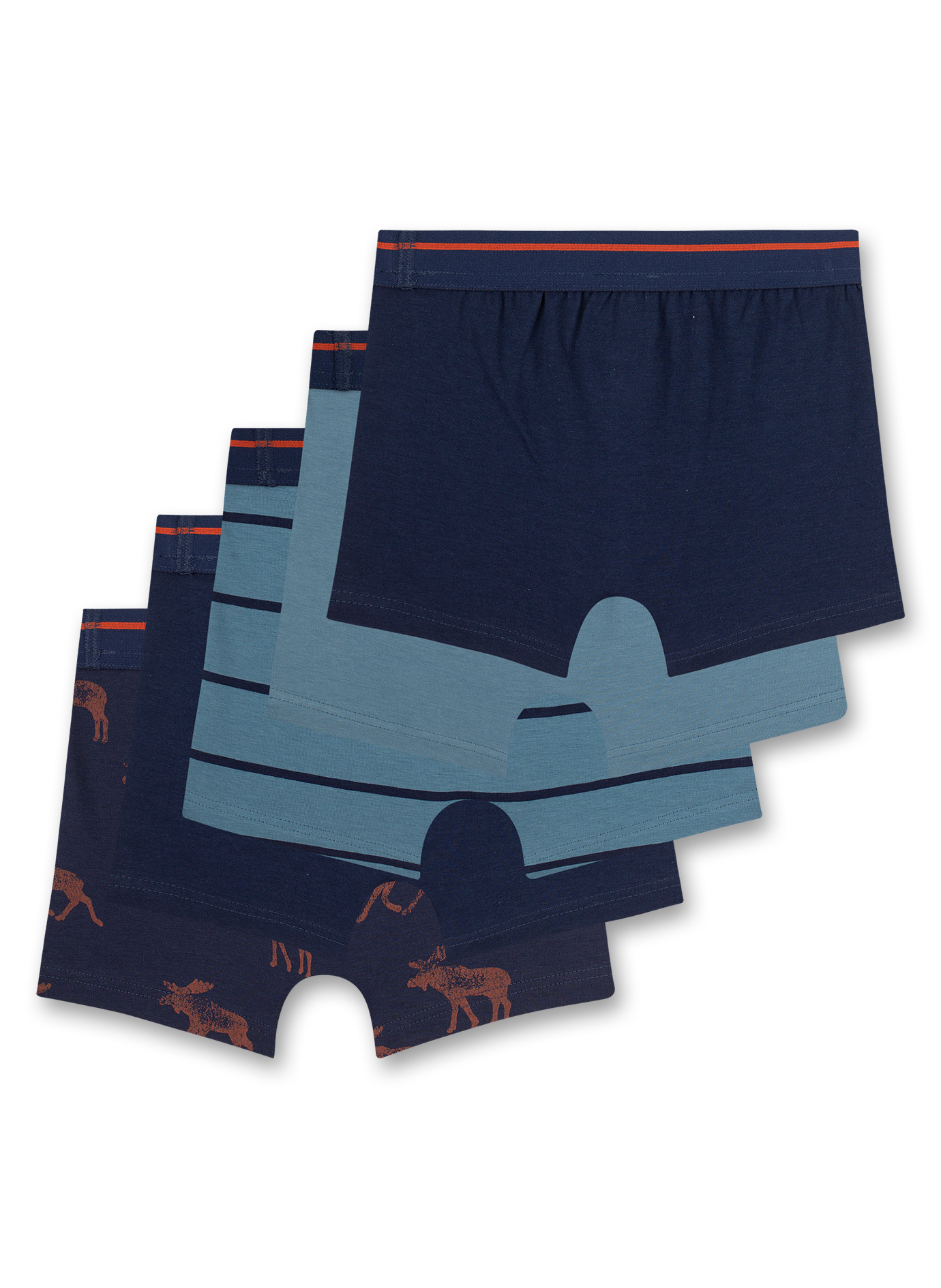 Jungen-Hipshorts (5er-Pack) Blau