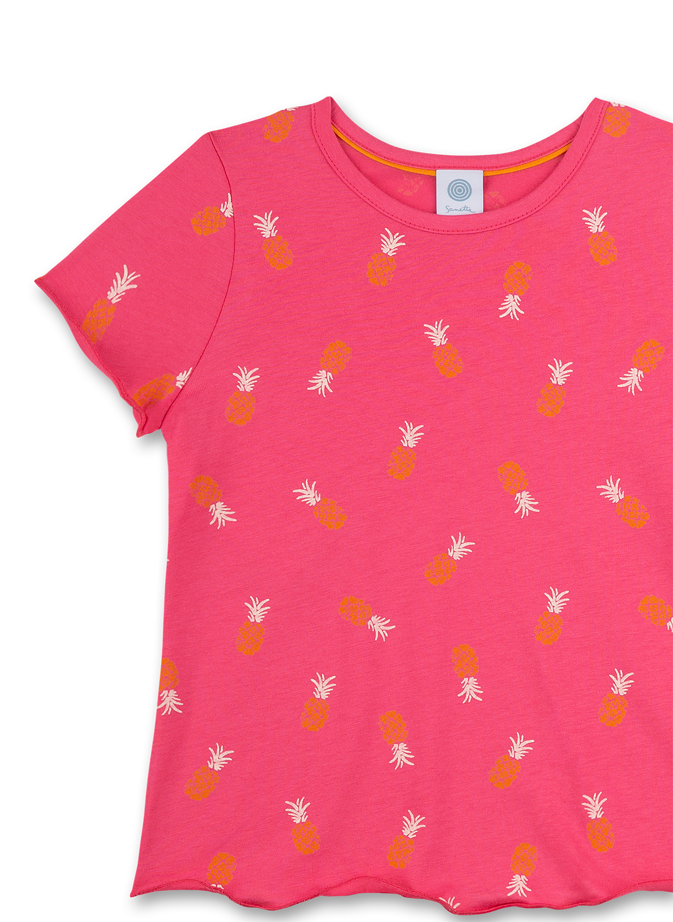 Mädchen-Schlafanzug kurz Pink Hawaiian Feeling