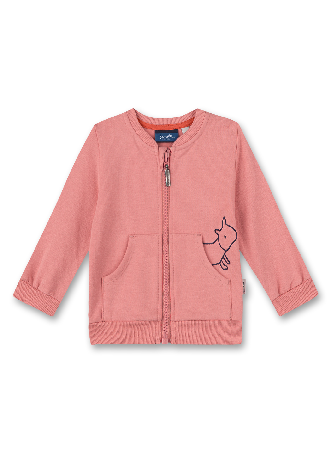 Mädchen-Sweatjacke Rosa Sweet Squirrel