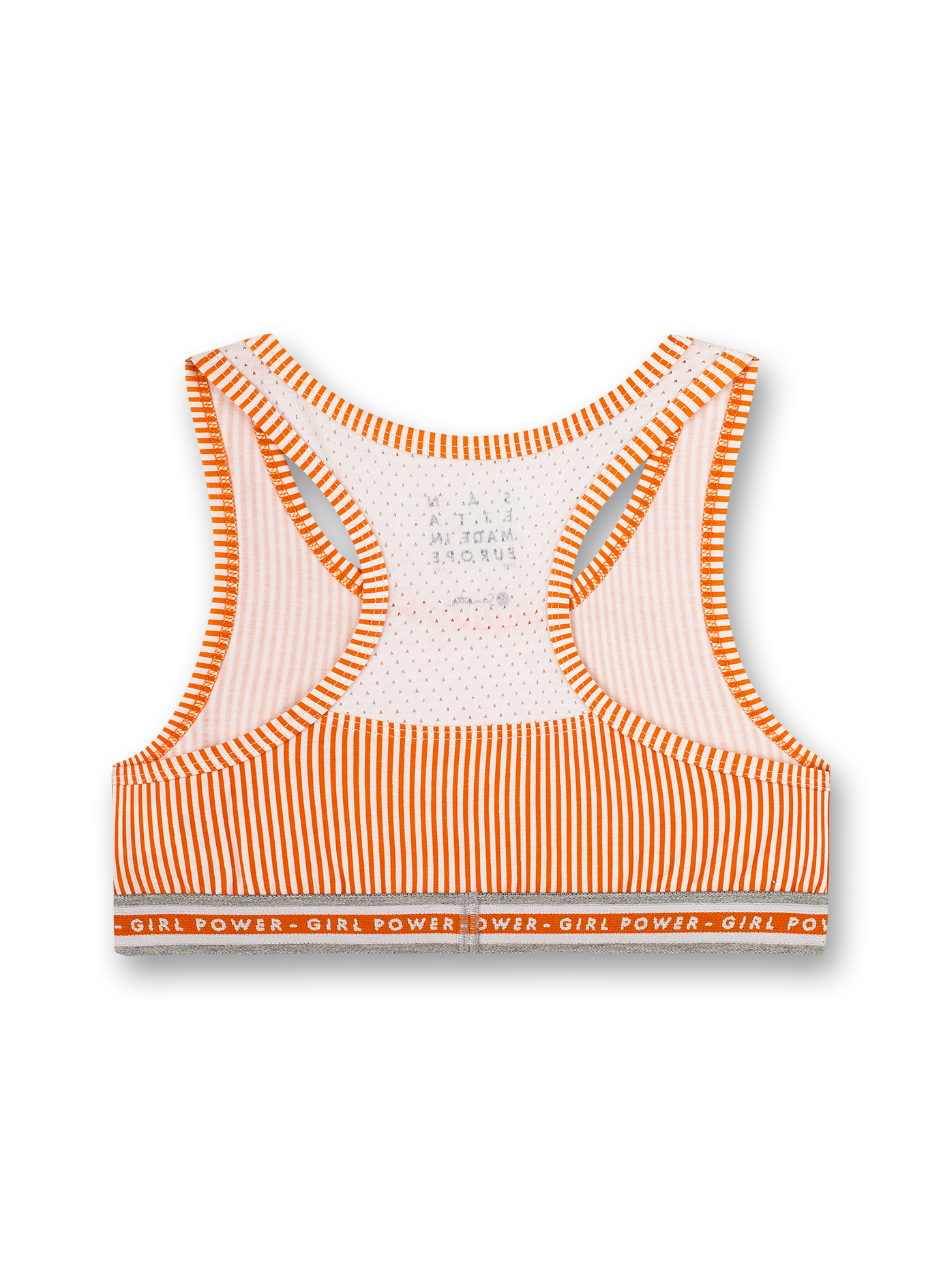 Mädchen-Bustier Orange Athleisure Workout