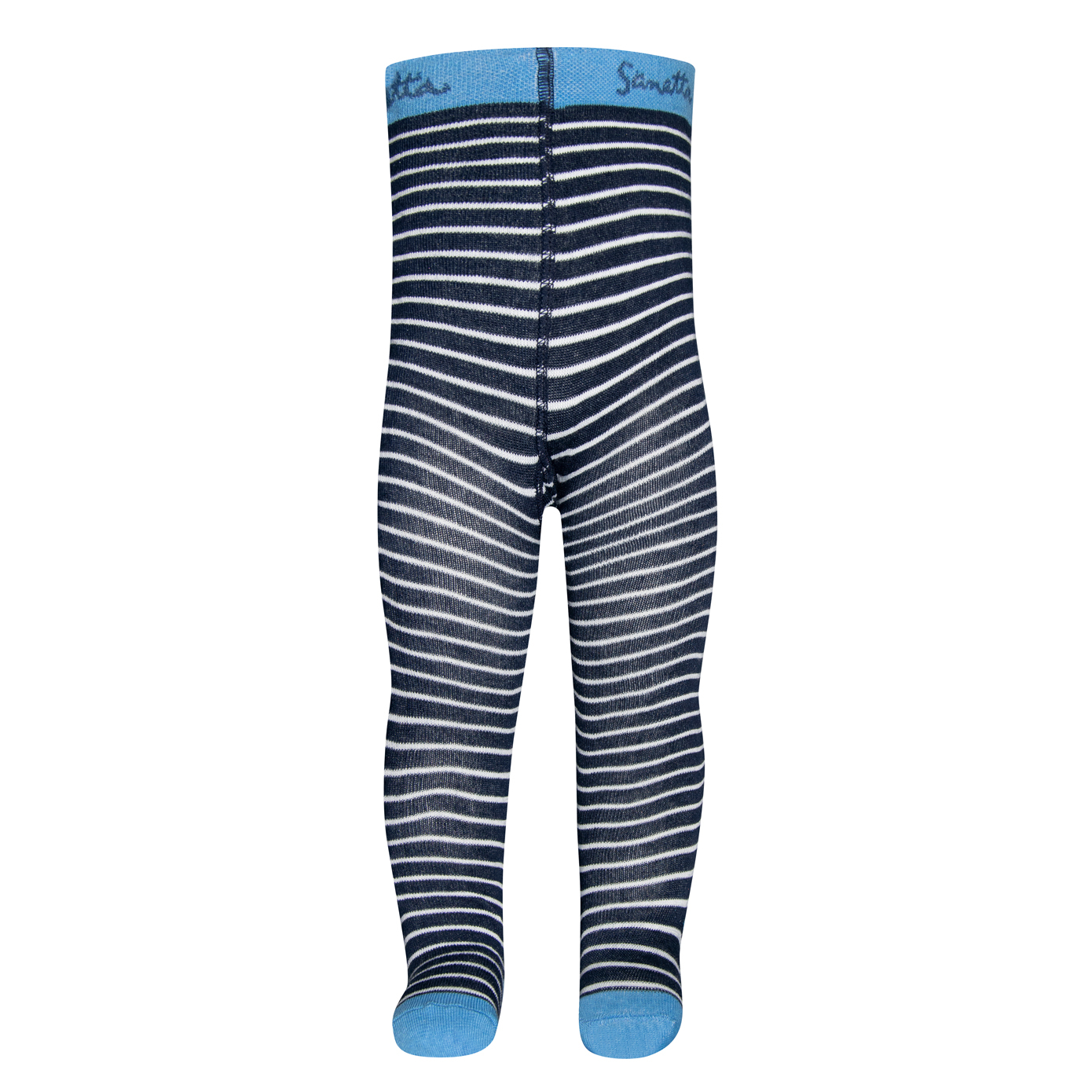 Jungen-Strumpfhose Blau Ringel