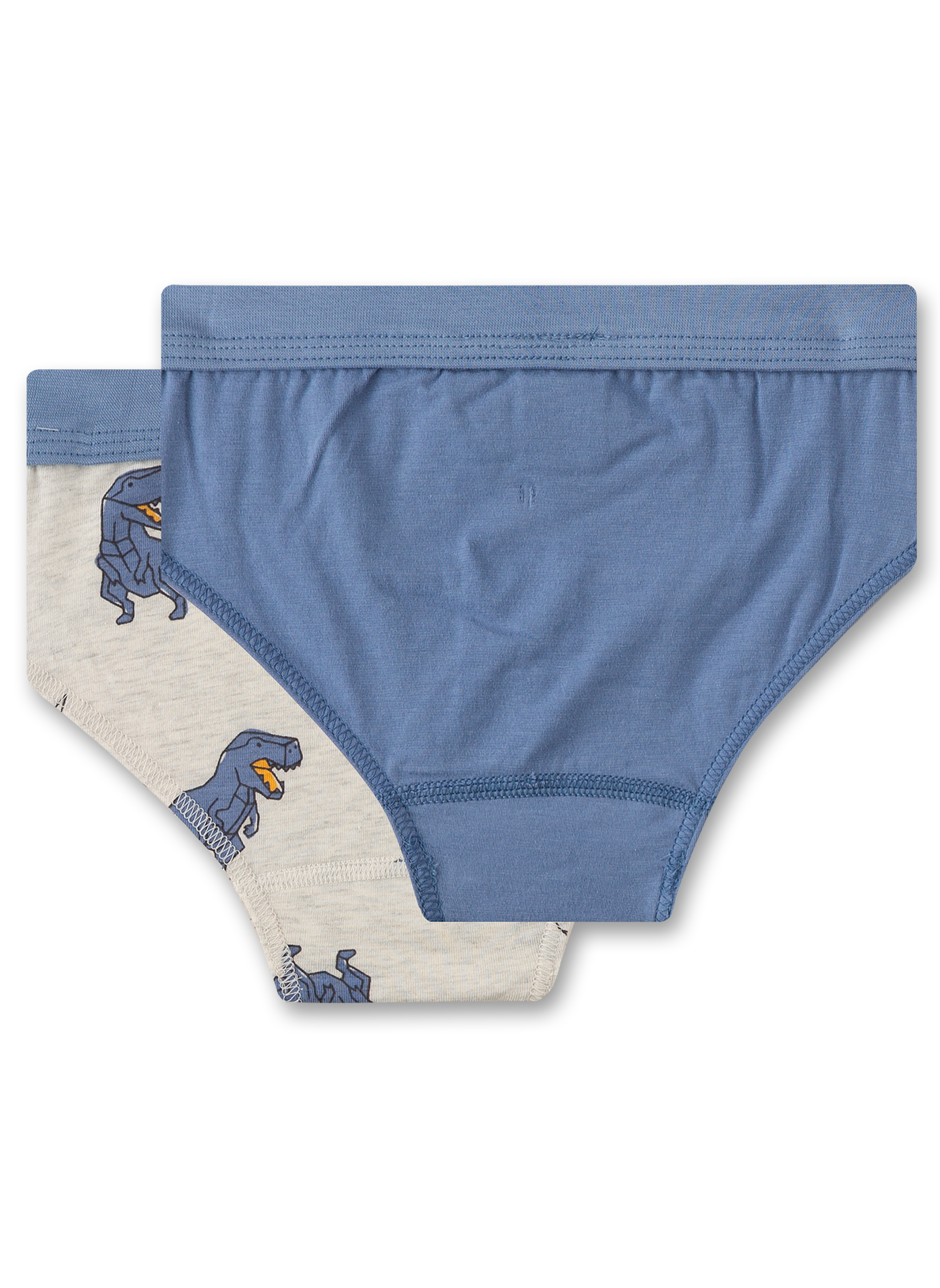 Jungen-Slips (Doppelpack) Graumelange & Blau