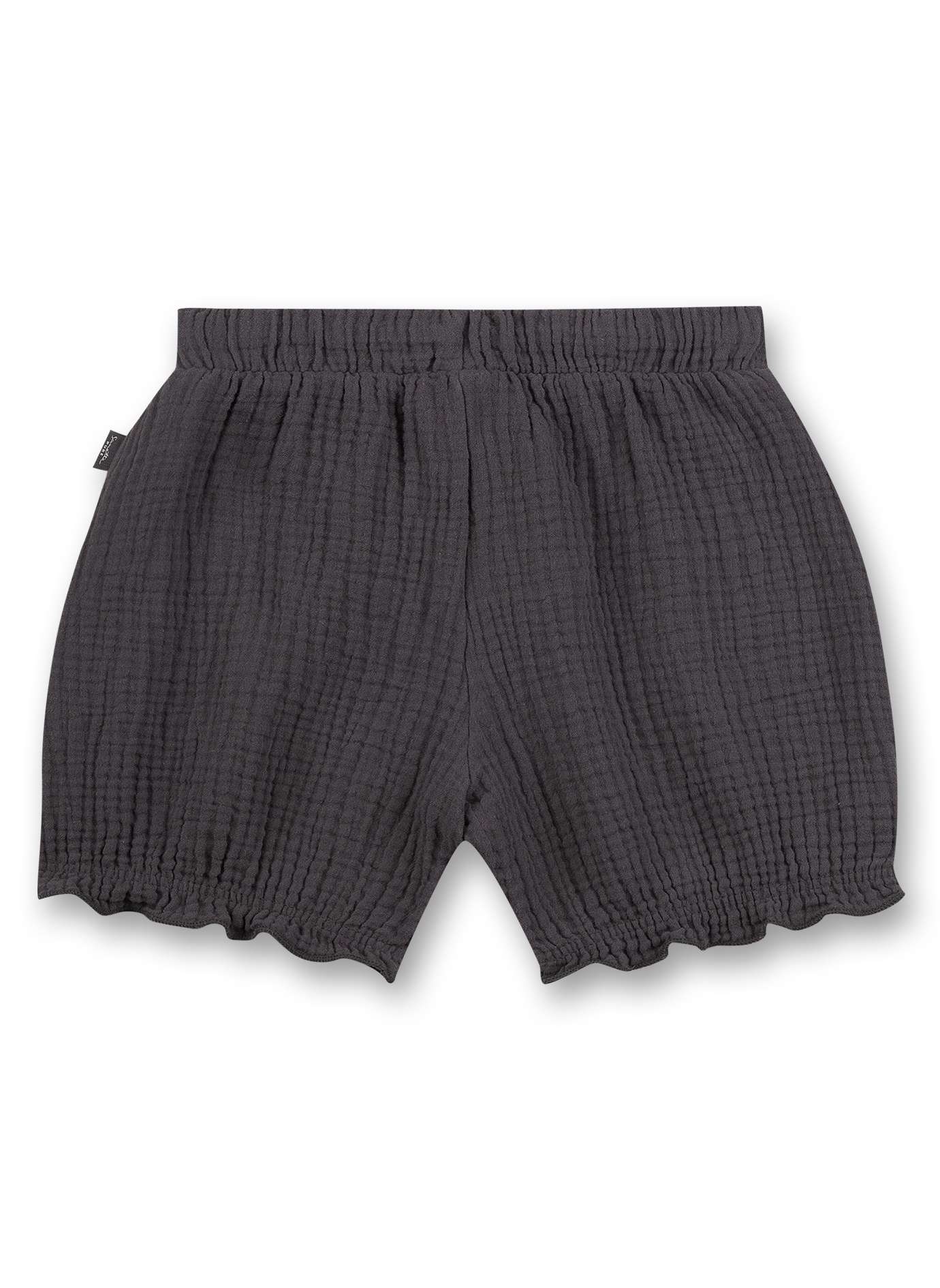 Mädchen-Shorts Musselin Dunkelgrau