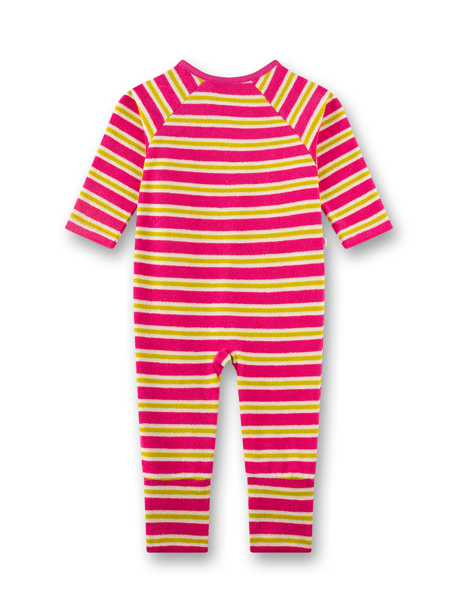 Baby onesie, Stripe pattern, Long sleeves, Pink yellow white, Kleidung für Babys