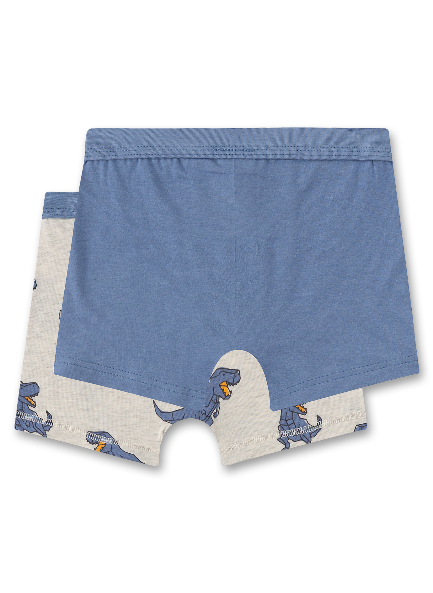 Jungen-Hipshorts (Doppelpack) Graumelange & Blau