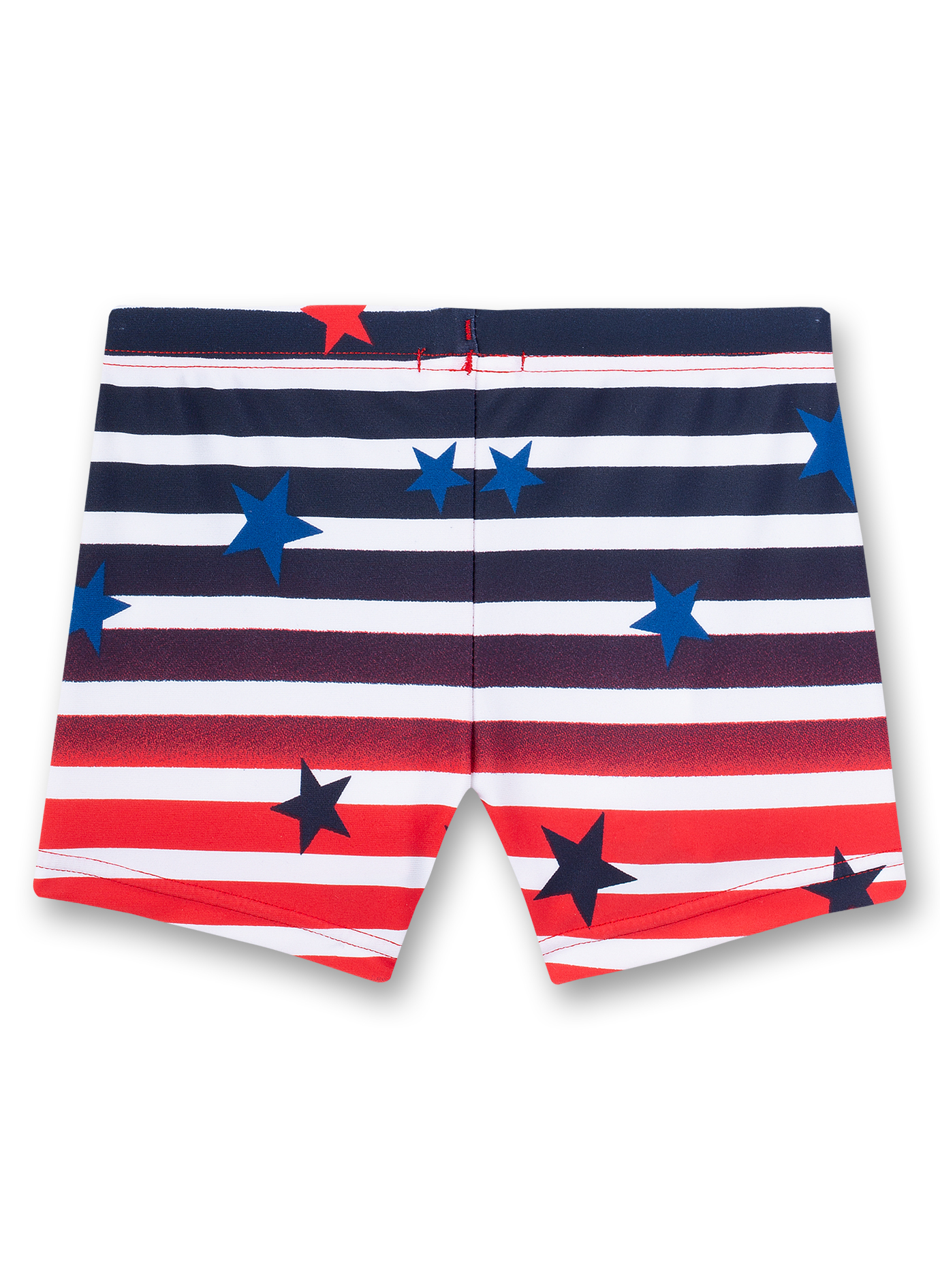 Jungen-Badehose Blau-geringelt