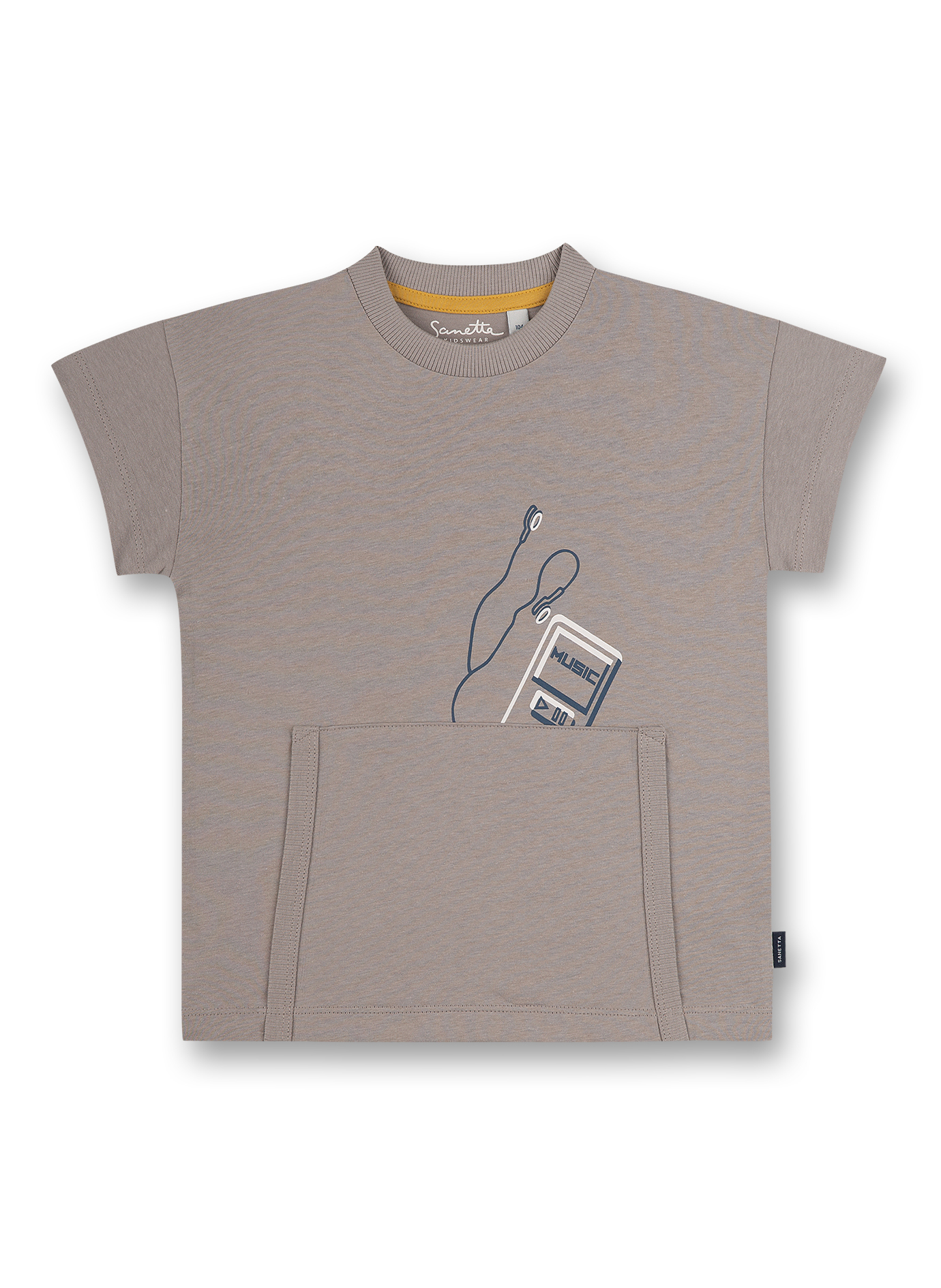 Jungen T-Shirt Grau Music