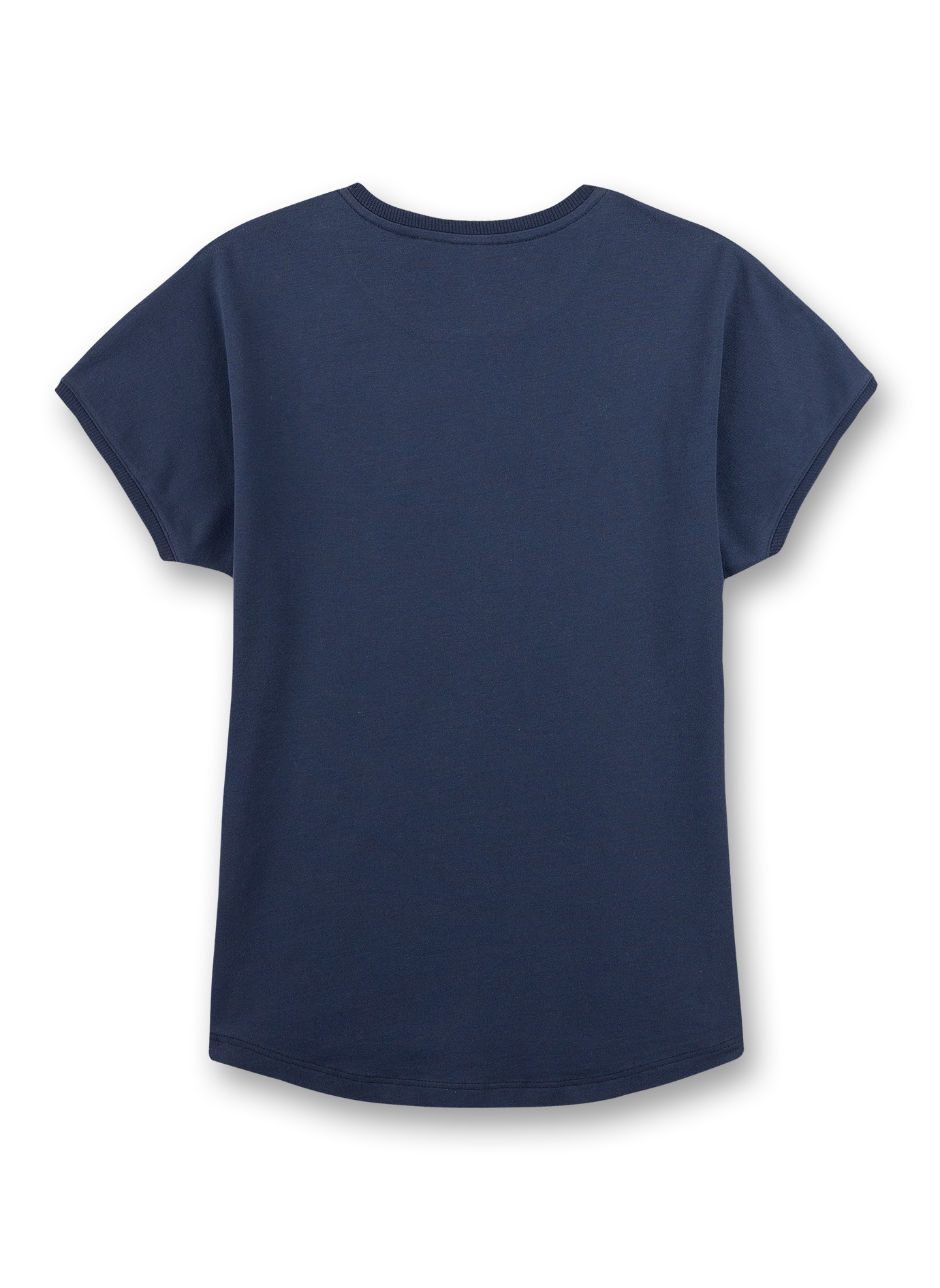 Mädchen-Shirt Kurzarm Blau Athleisure 