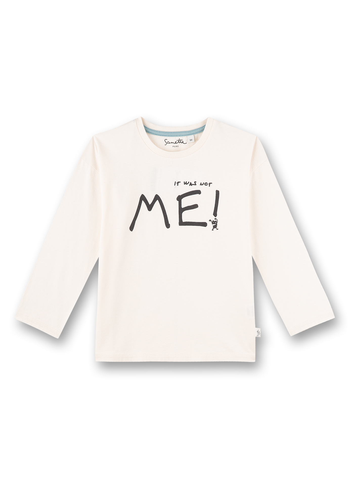 Jungen-Shirt langarm Off-White