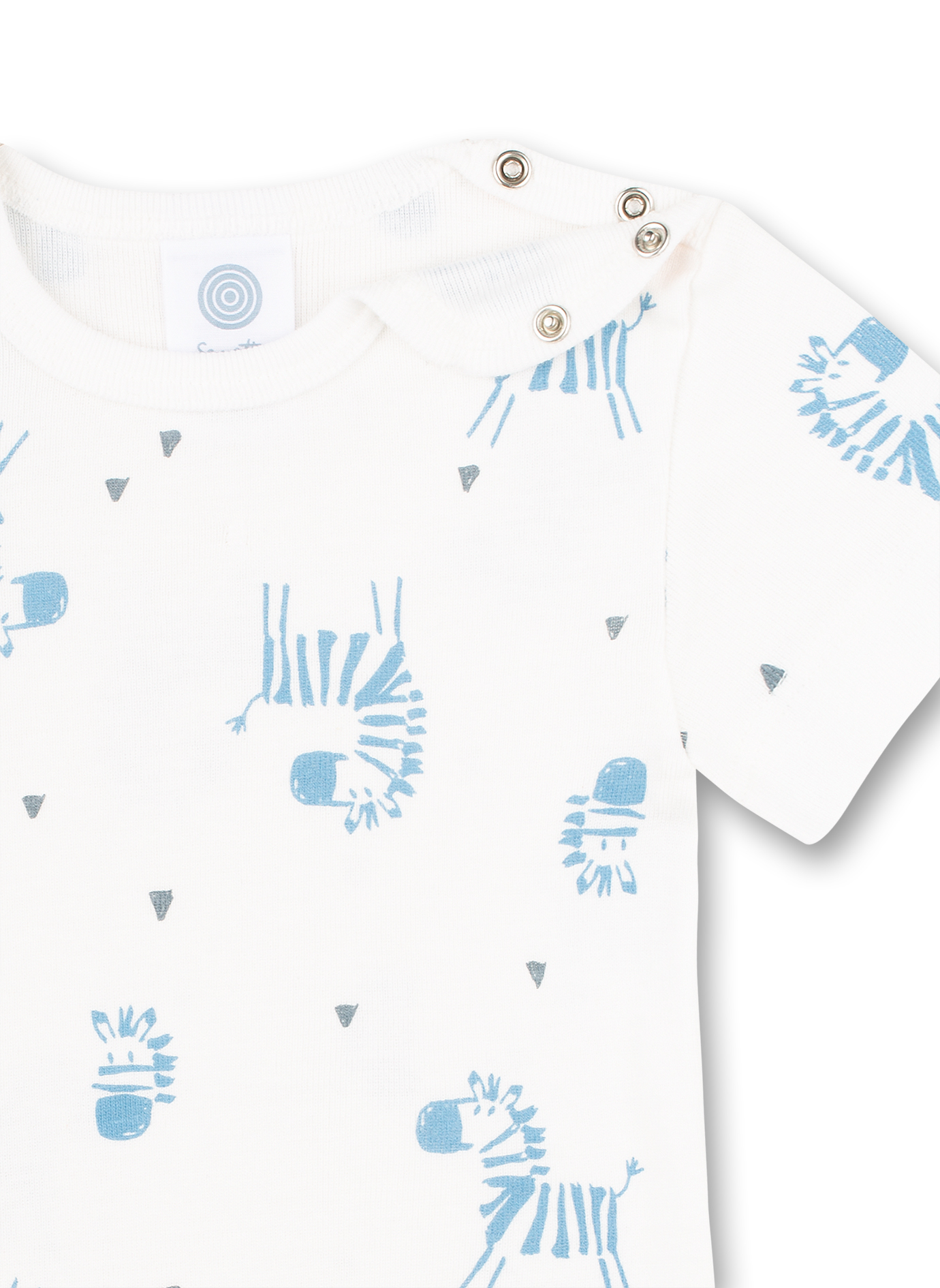 Body kurzarm (Doppelpack) Weiß und Ringel Zebra