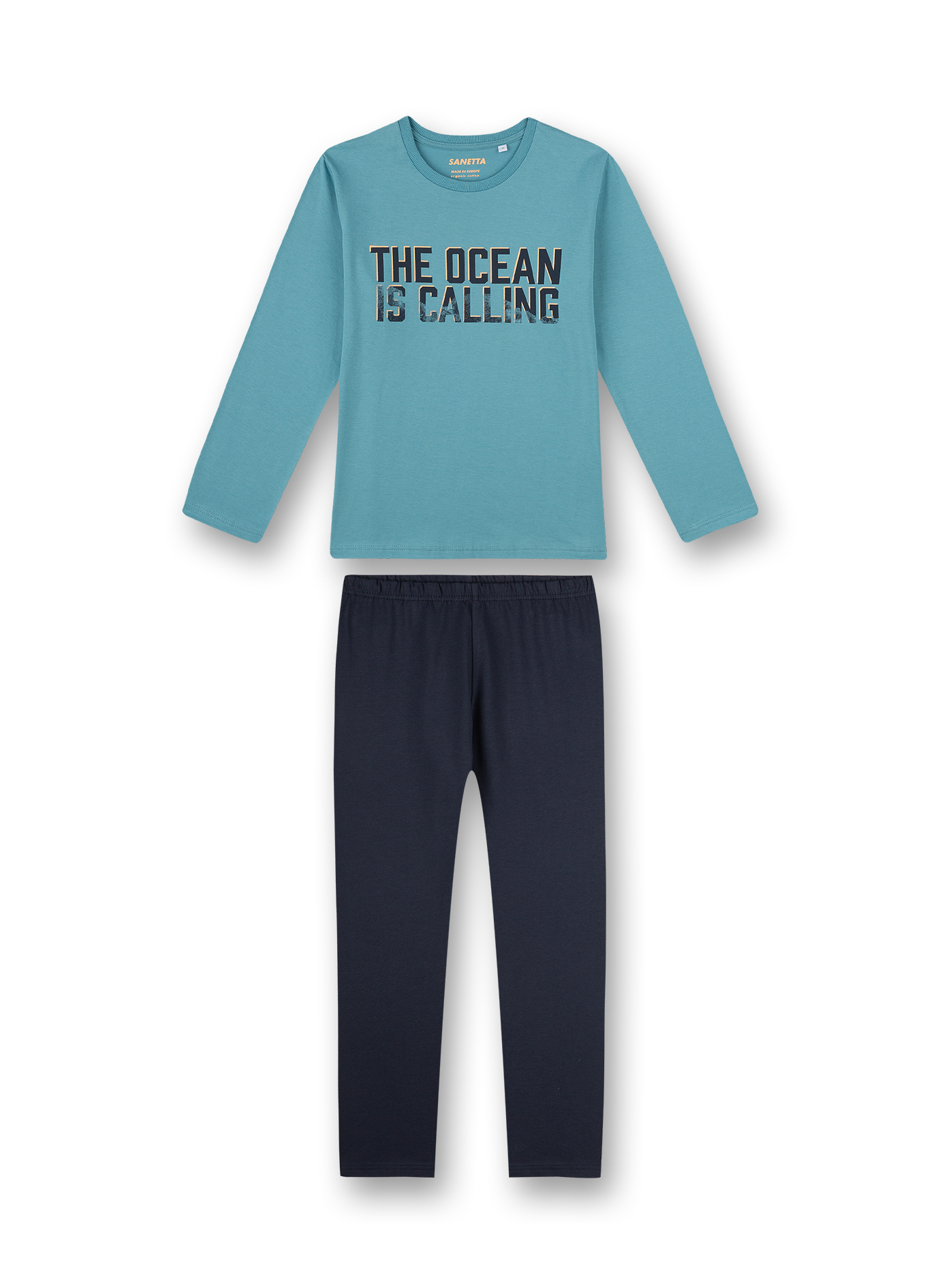 Jungen-Schlafanzug lang Blau Wave Rider