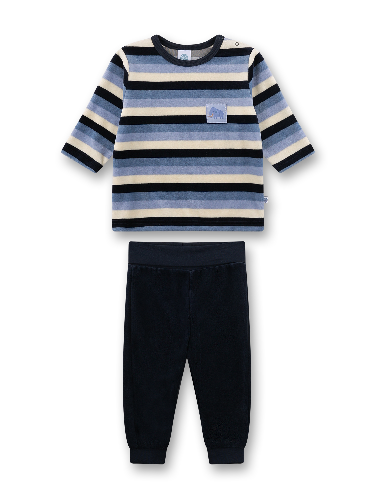 Jungen-Schlafanzug blau aus Nicki Mammut