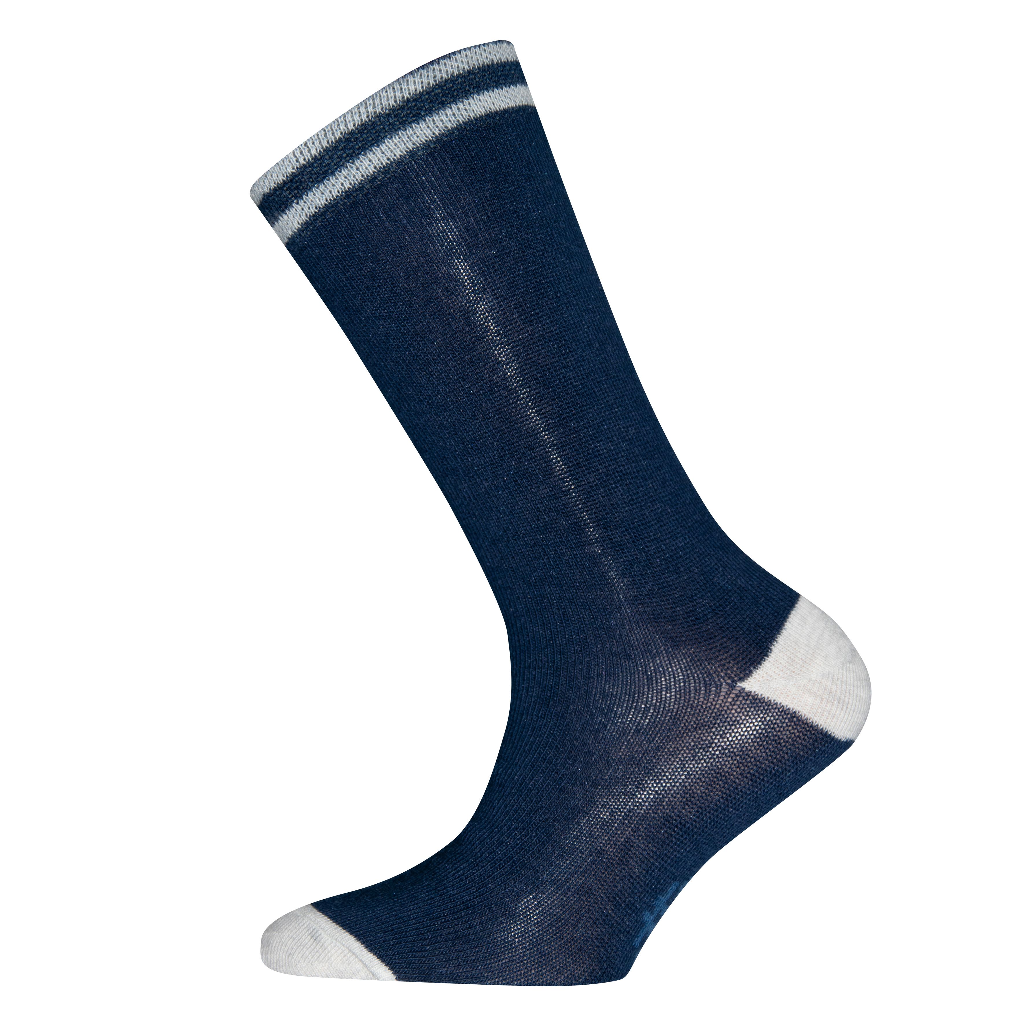 Jungen-Socken (Doppelpack) Blau Ringel