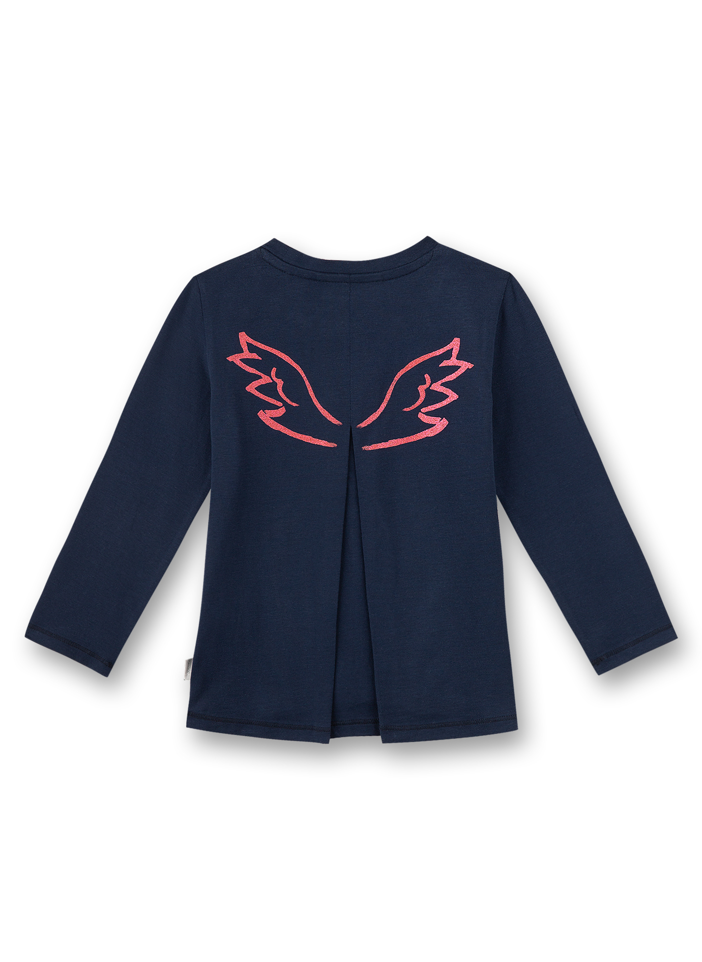 Mädchen-Shirt langarm Dunkelblau Flying Pegasus