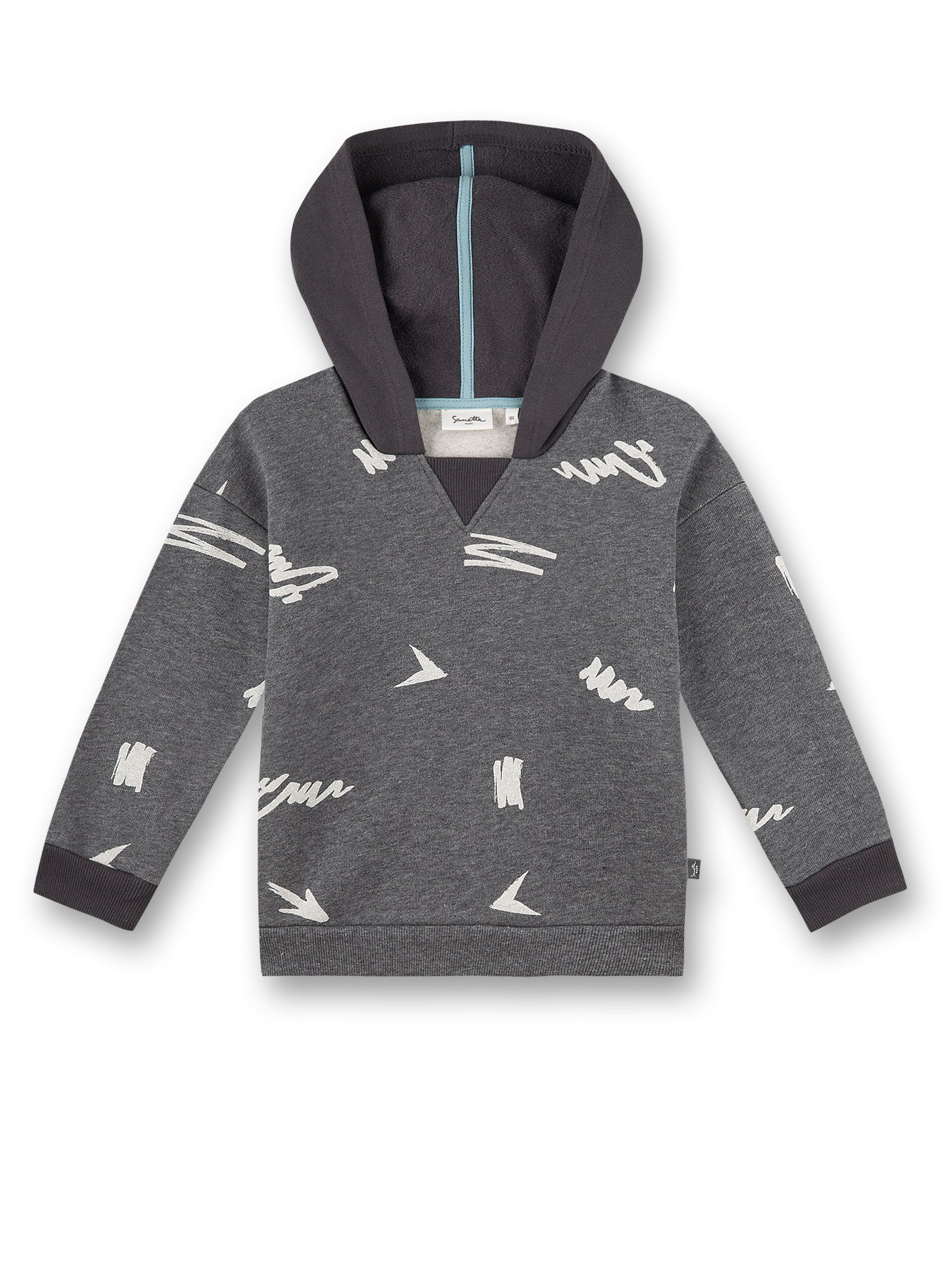 Jungen-Sweatshirt Dunkelgraumelange