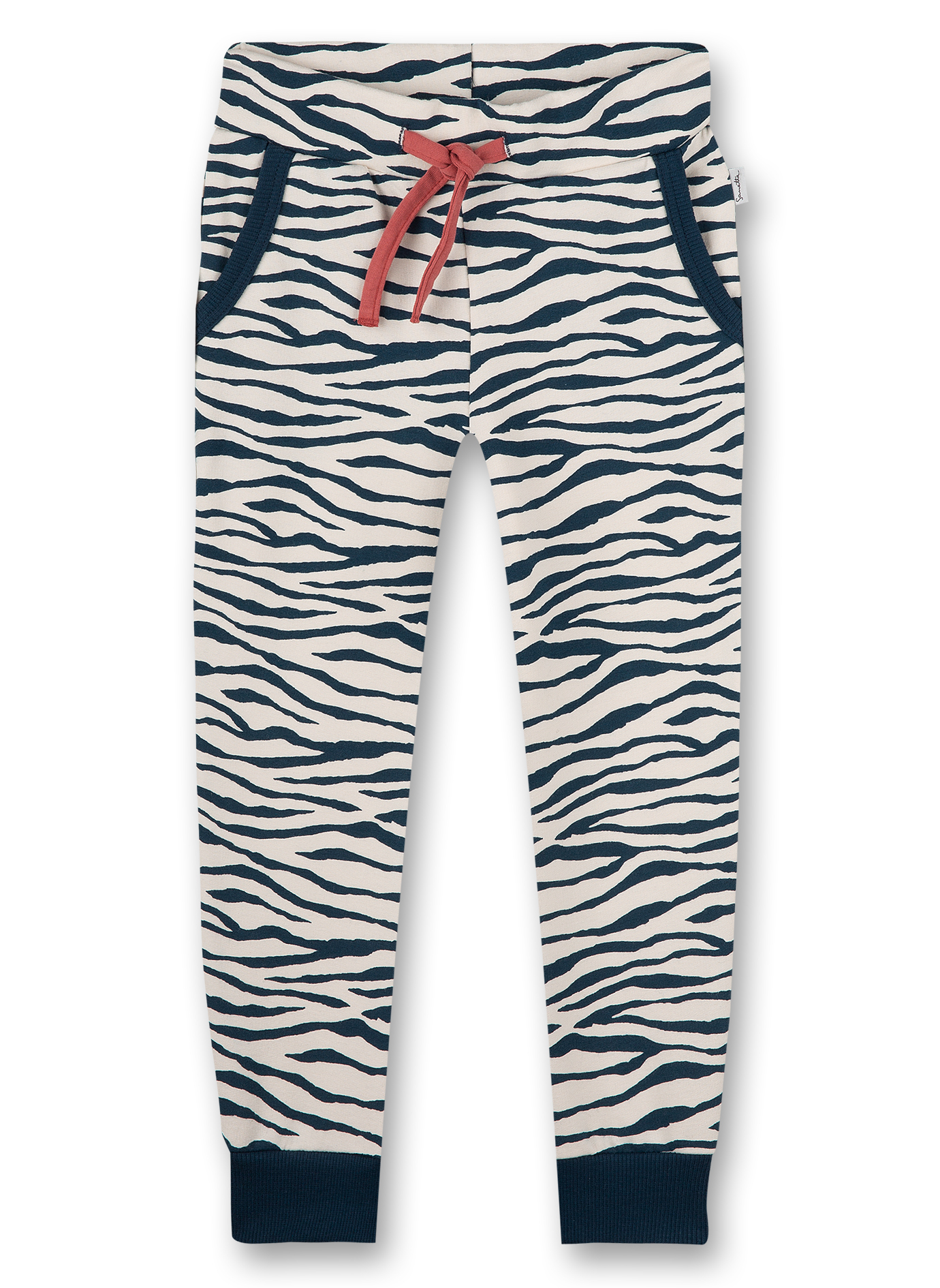 Mädchen-Sweathose Blau Crazy Zebra