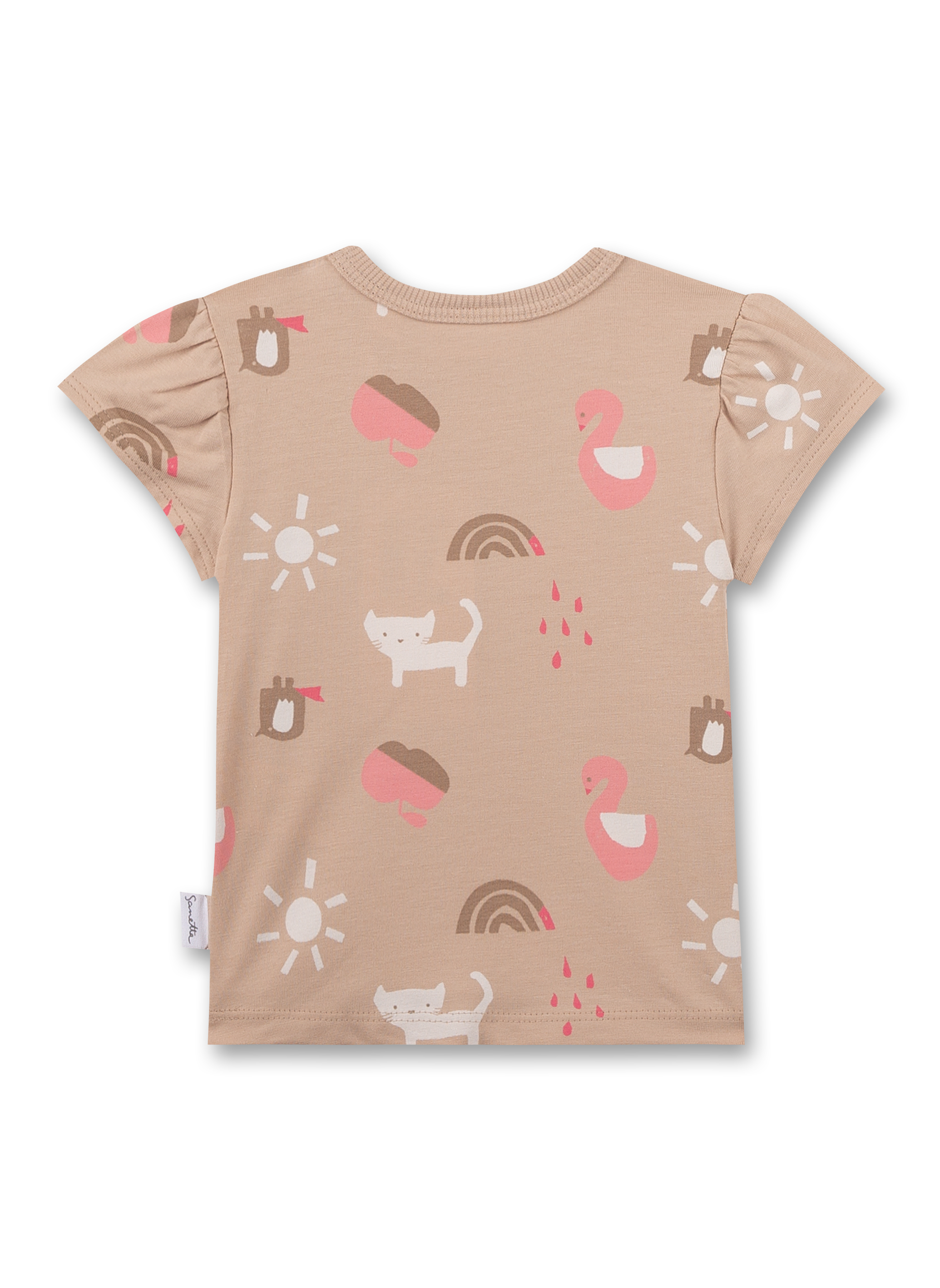 Mädchen T-Shirt Beige