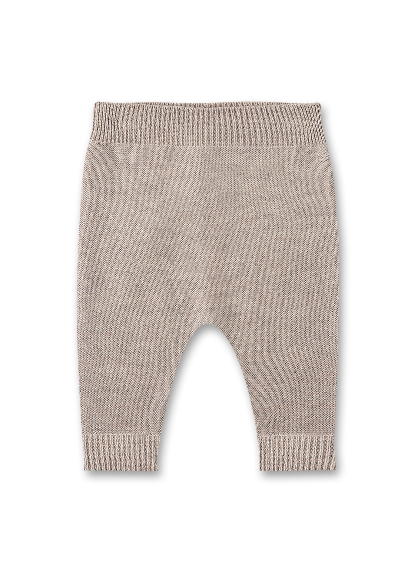 Baby-Strickhose Beige aus Wolle