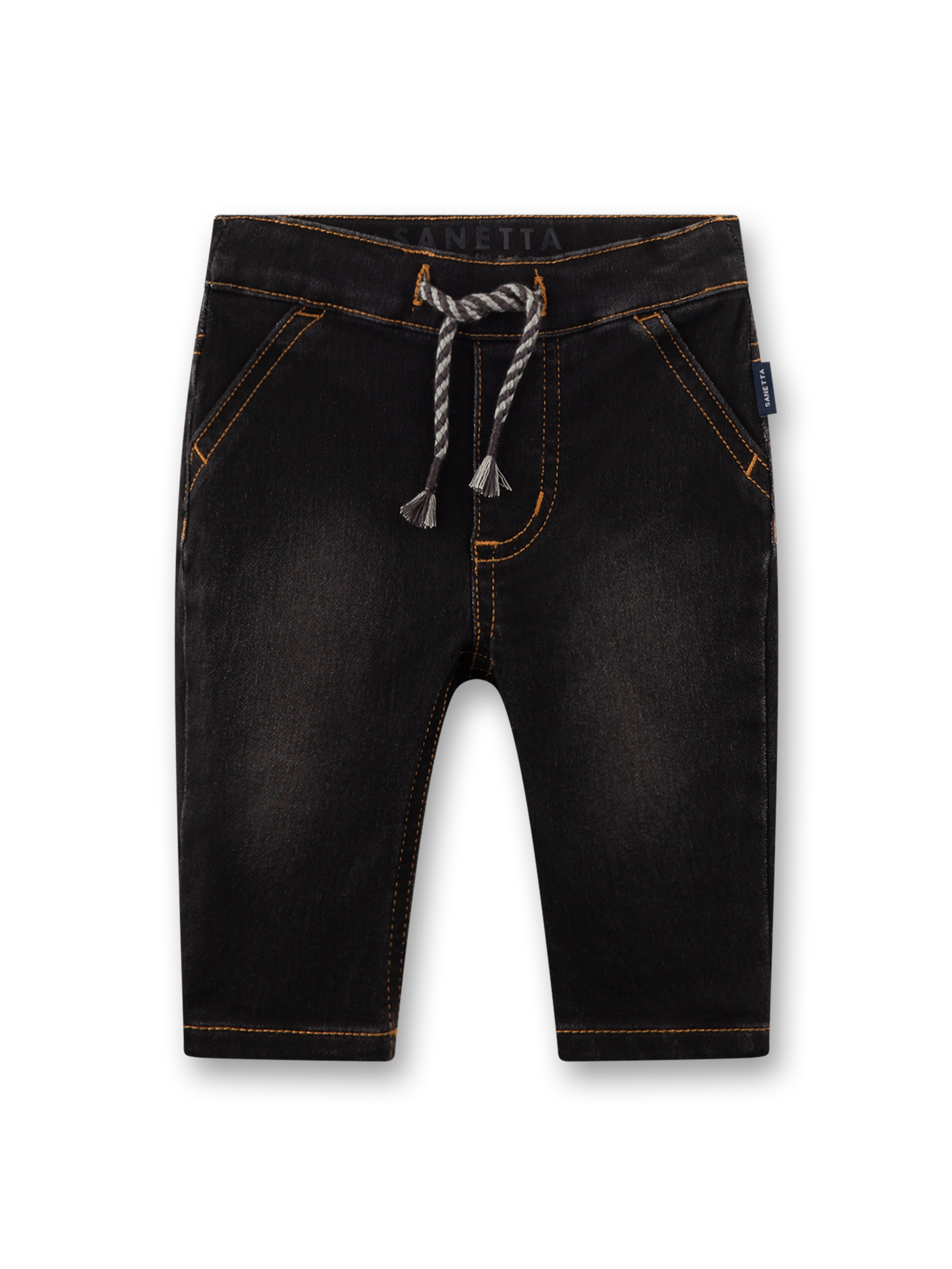 Jeans, Kinder, Kordelzug, Dunkle Waschung, Taschen