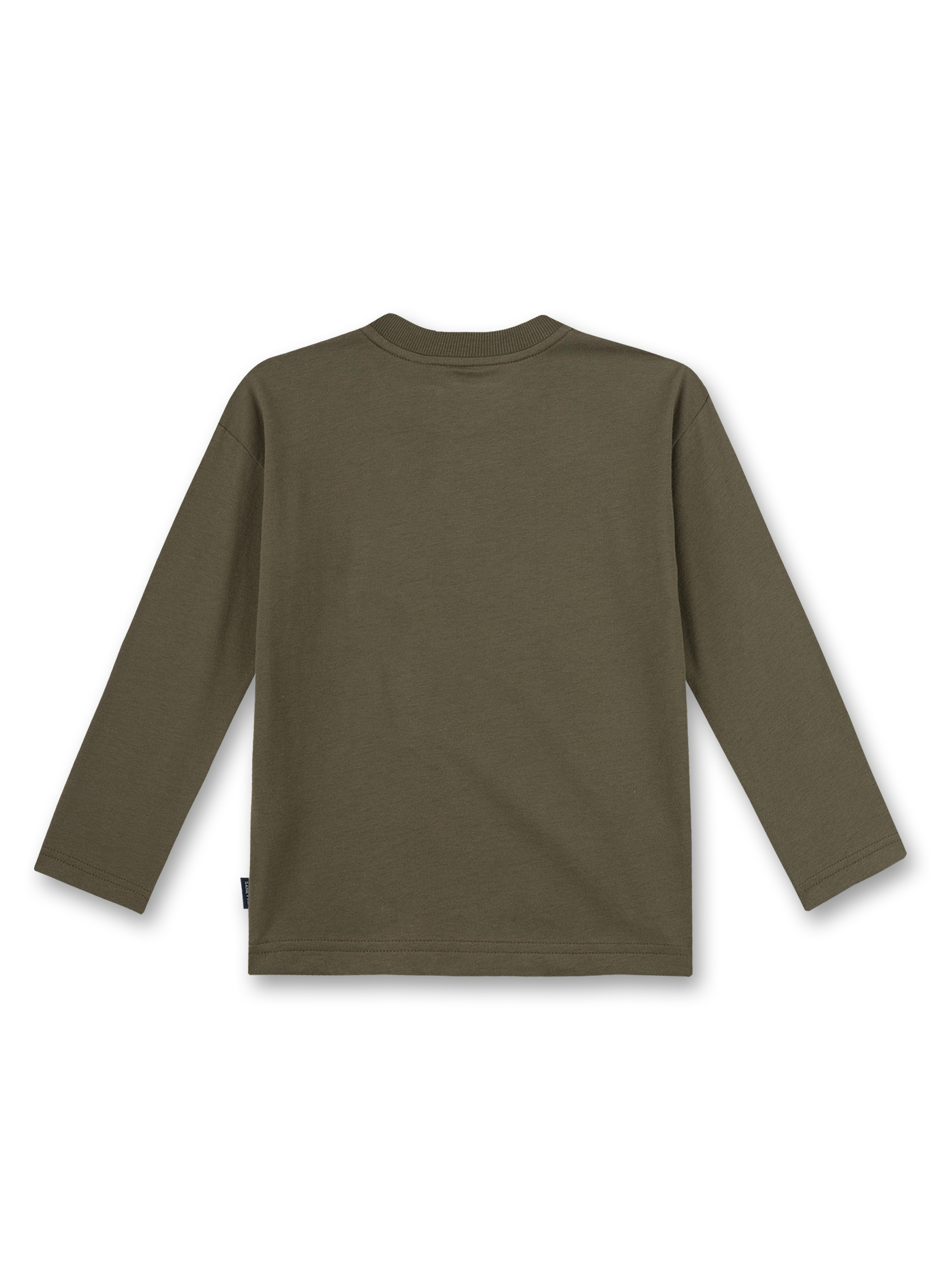 Jungen-Shirt langarm Grün Expedition