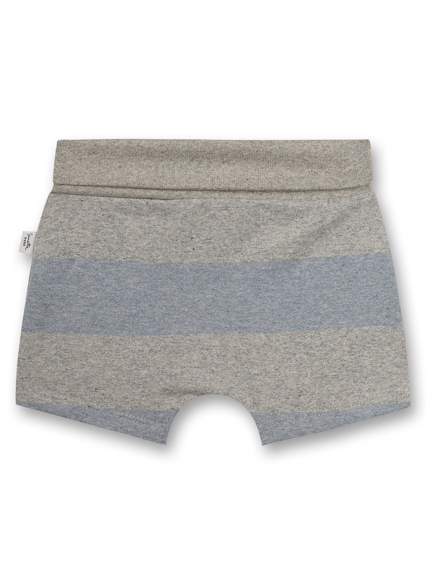 Jungen-Shorts Blaumelange Ringel