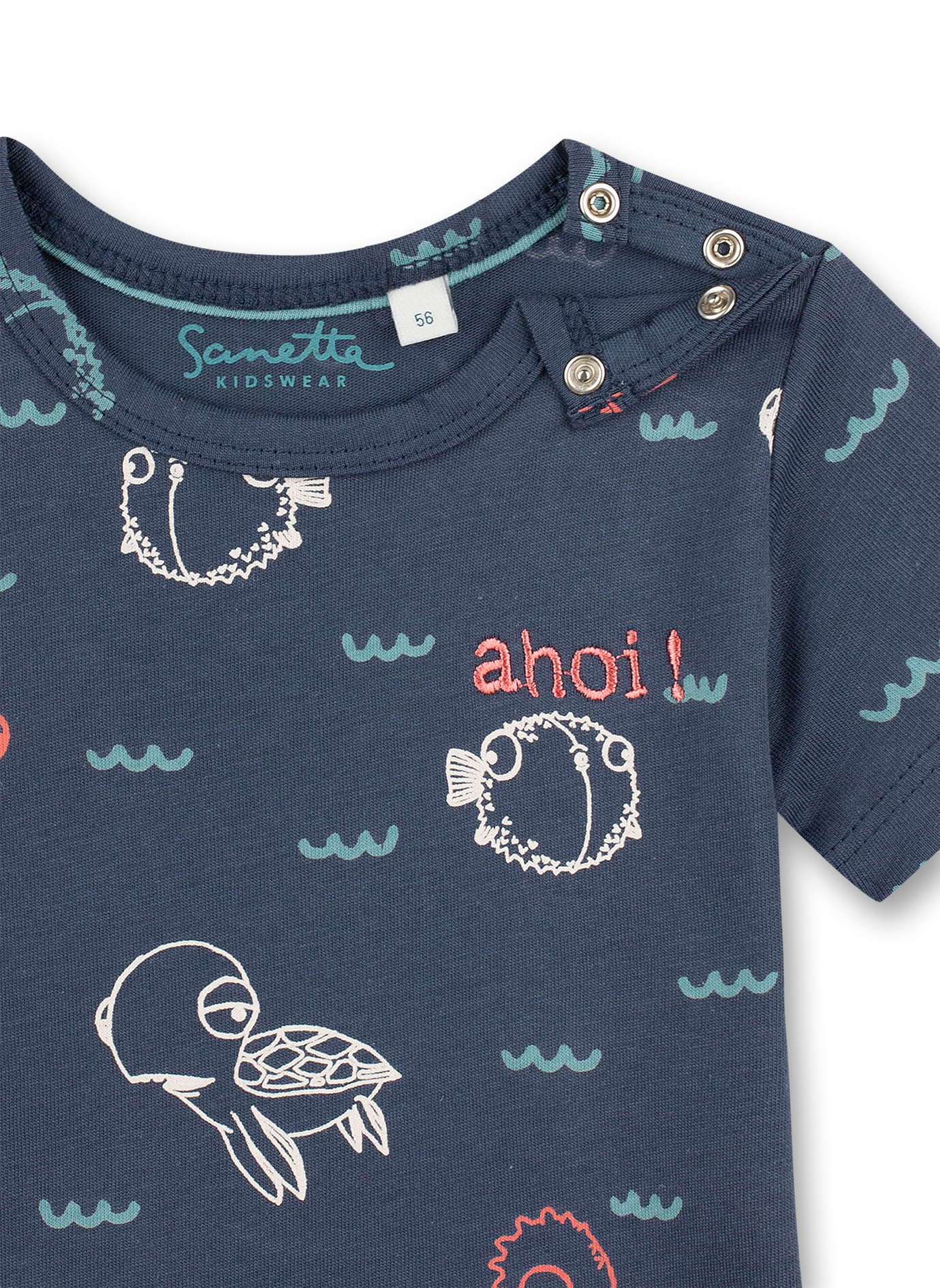 Jungen T-Shirt Dunkelblau Ocean Friends