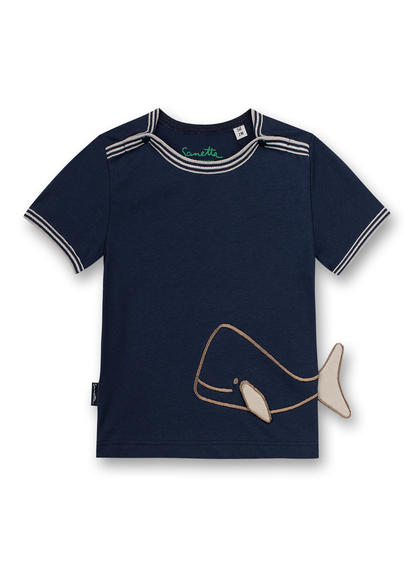Jungen T-Shirt Dunkelblau Little Whale