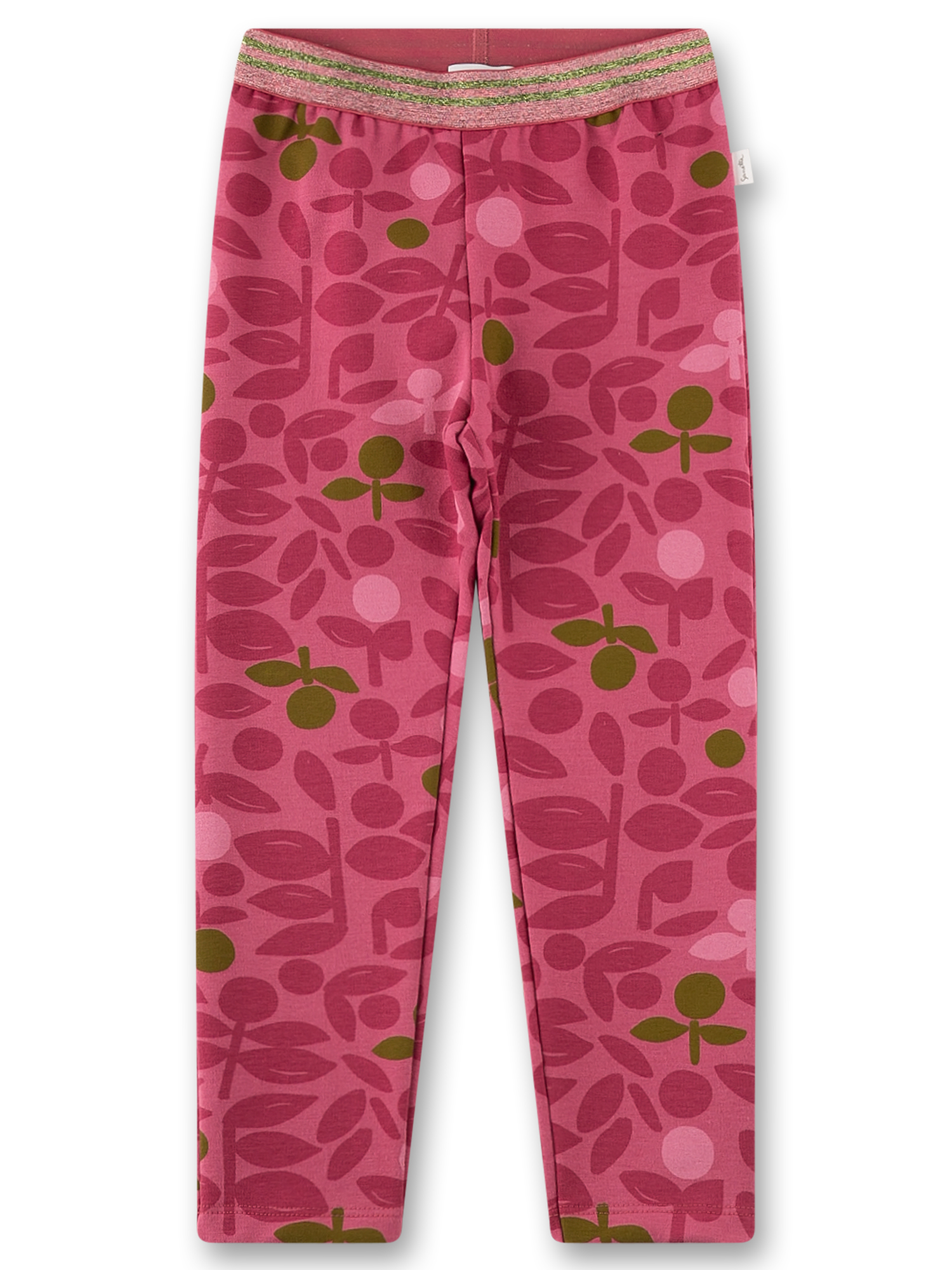 Mädchen-Jeggings pink Blumen