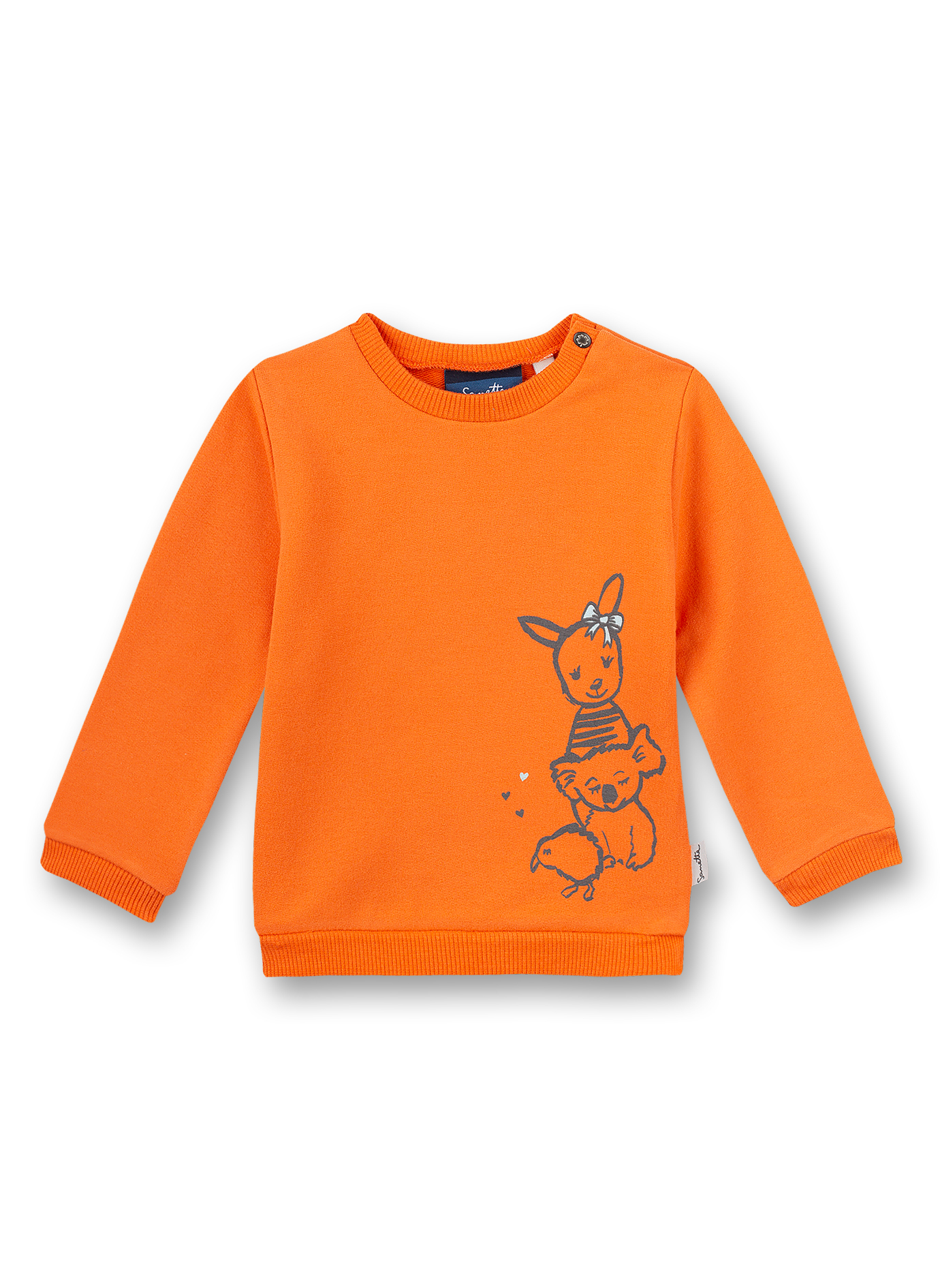 Mädchen-Sweatshirt Orange Kangaroo