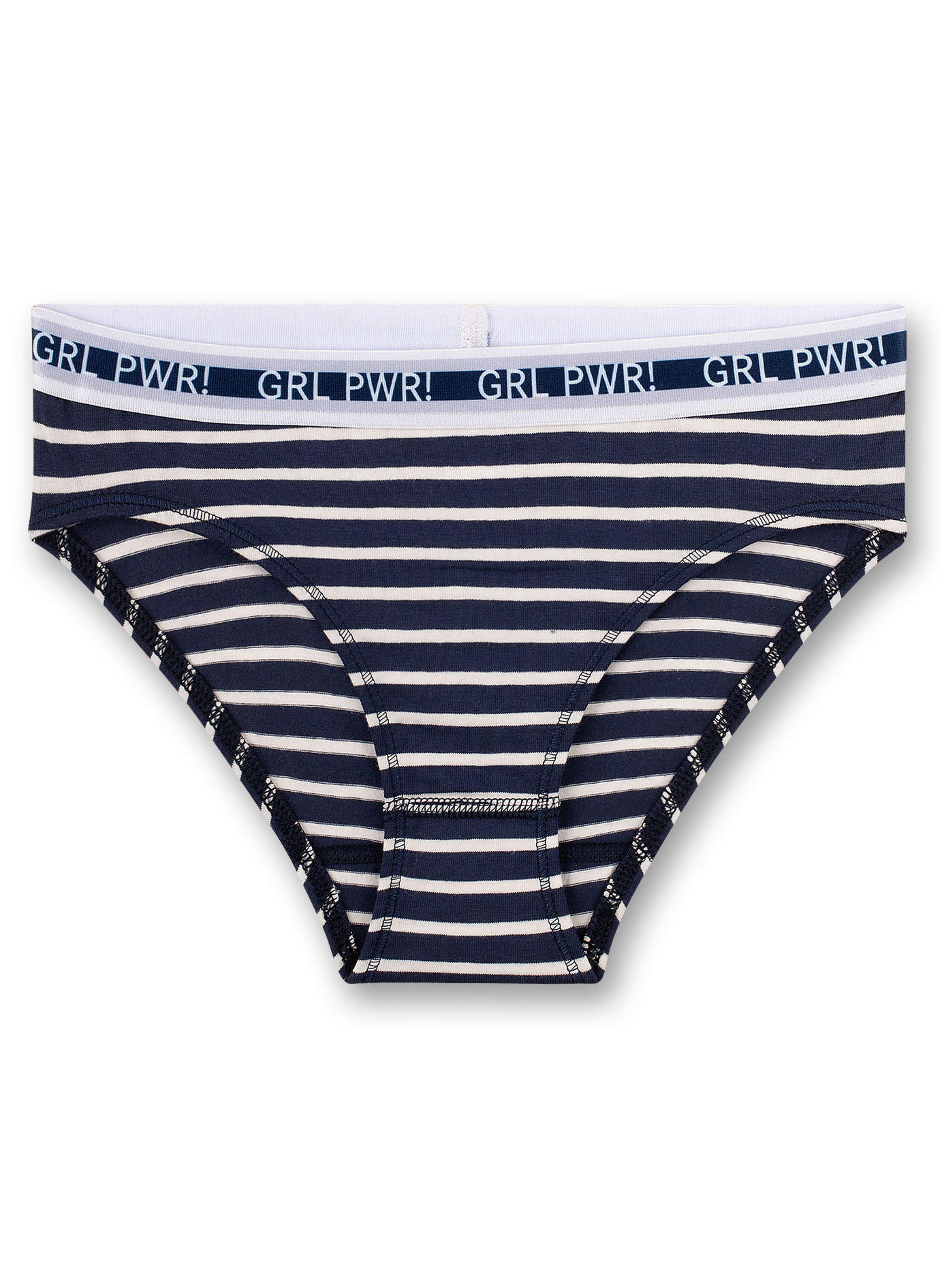 Mädchen-Rioslip Blau-geringelt Athleisure