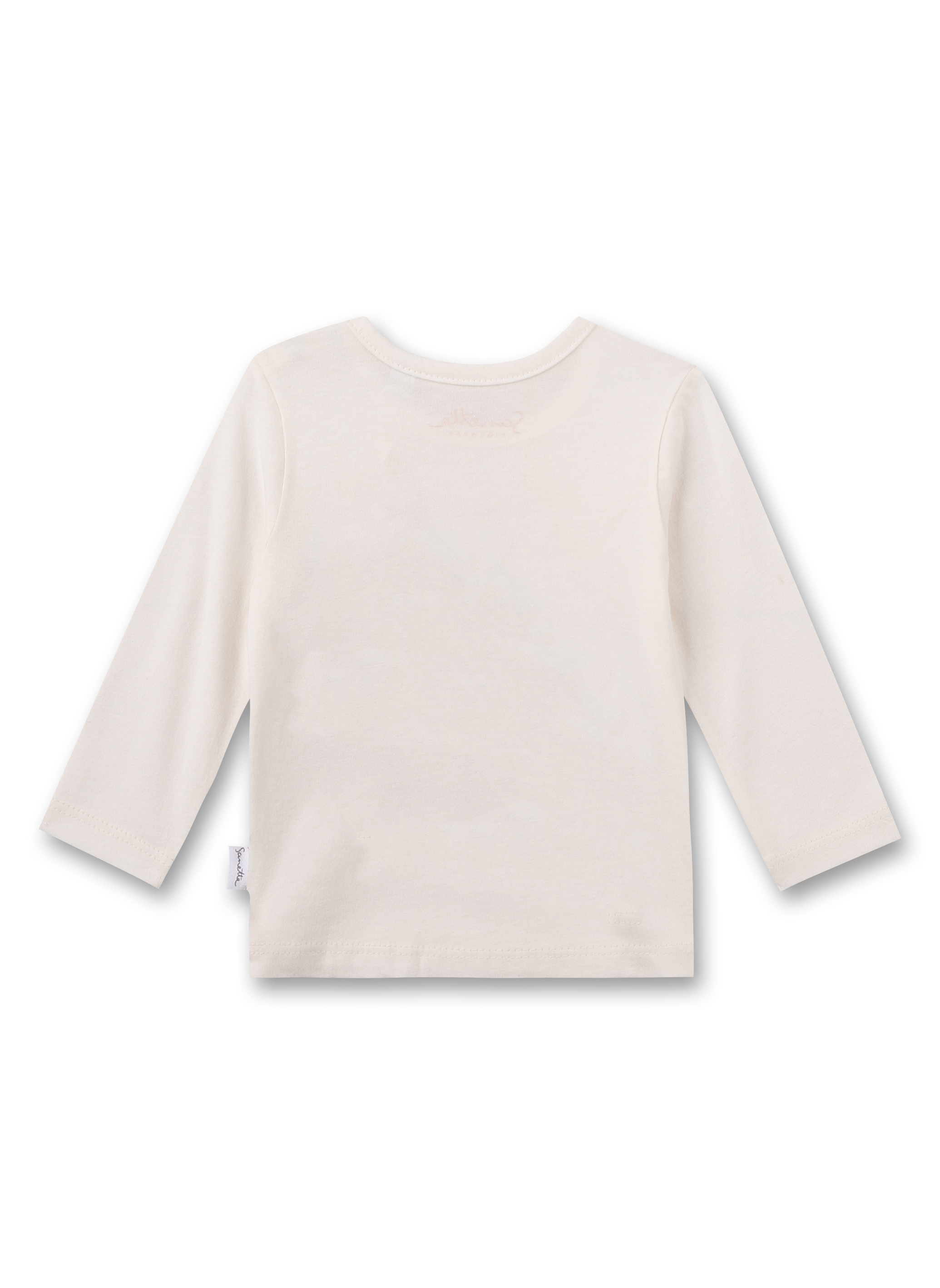 Mädchen-Shirt langarm Off-White