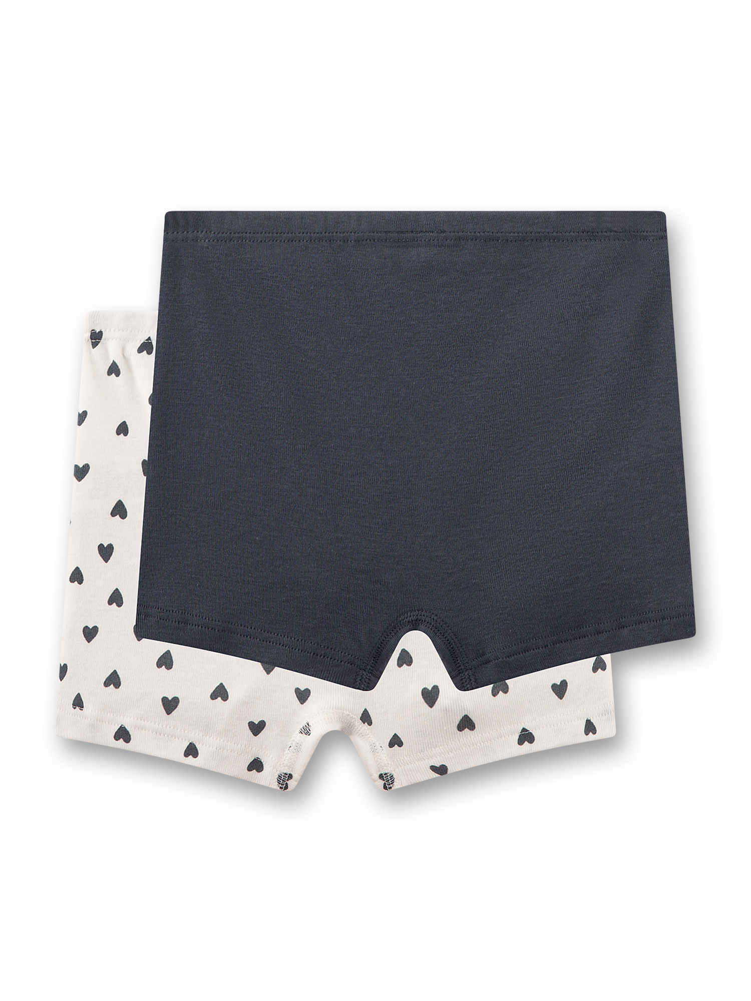 Unterhöschen, Boxer, Stoffhose, Navy, Herzchen-Muster
