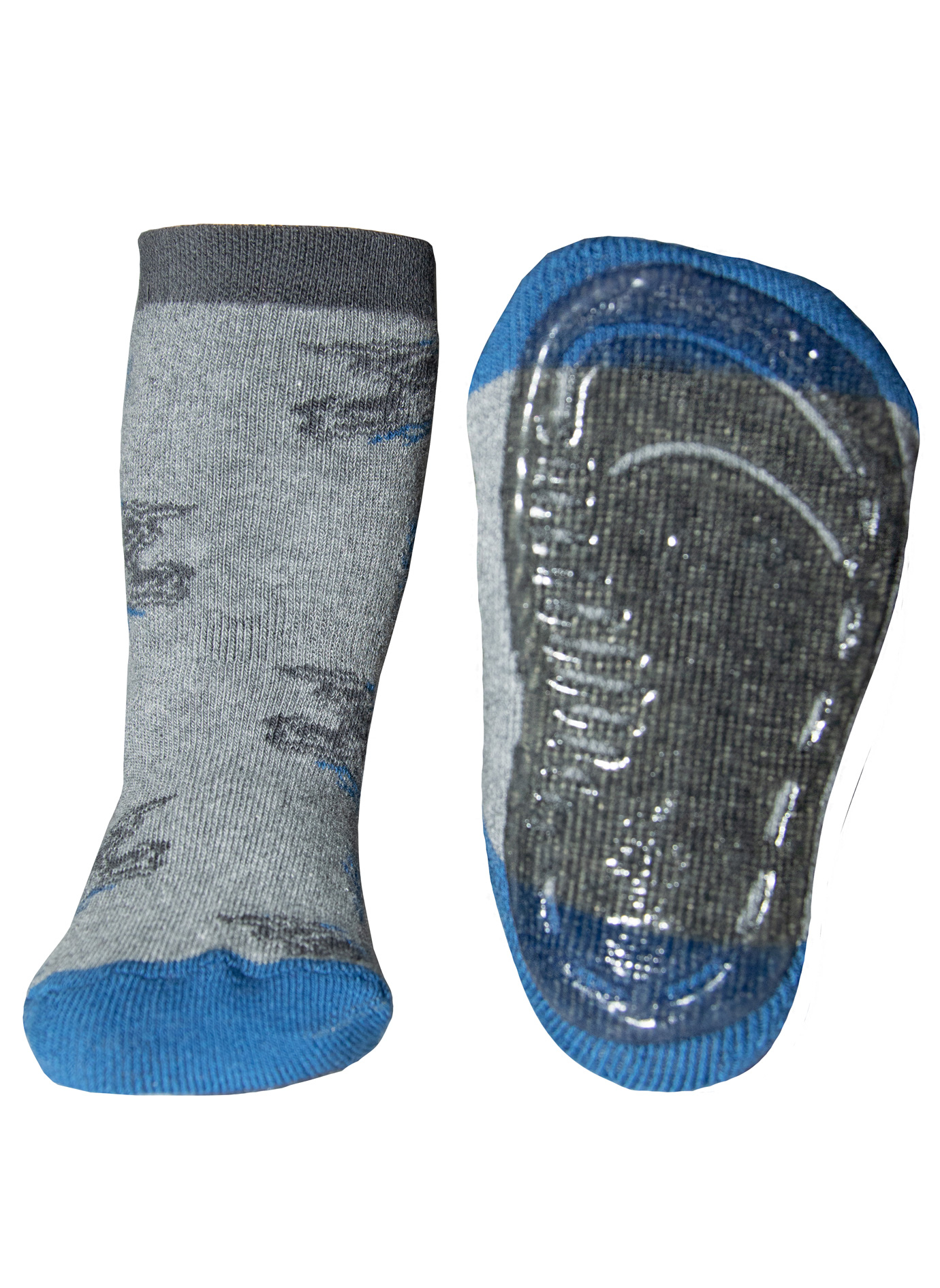 Jungen ABS-Socken Graumelange