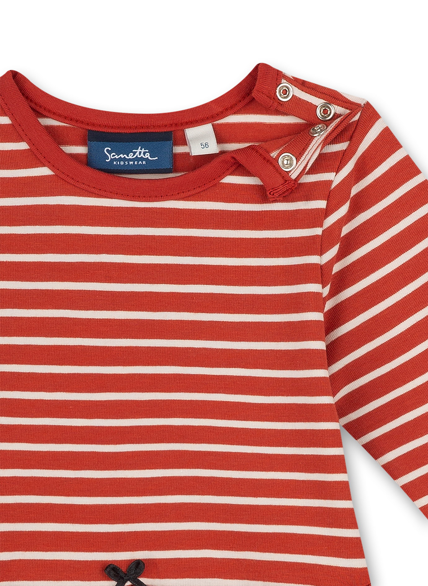 Mädchen-Kleid Rot Ringel Cheeky Lamb