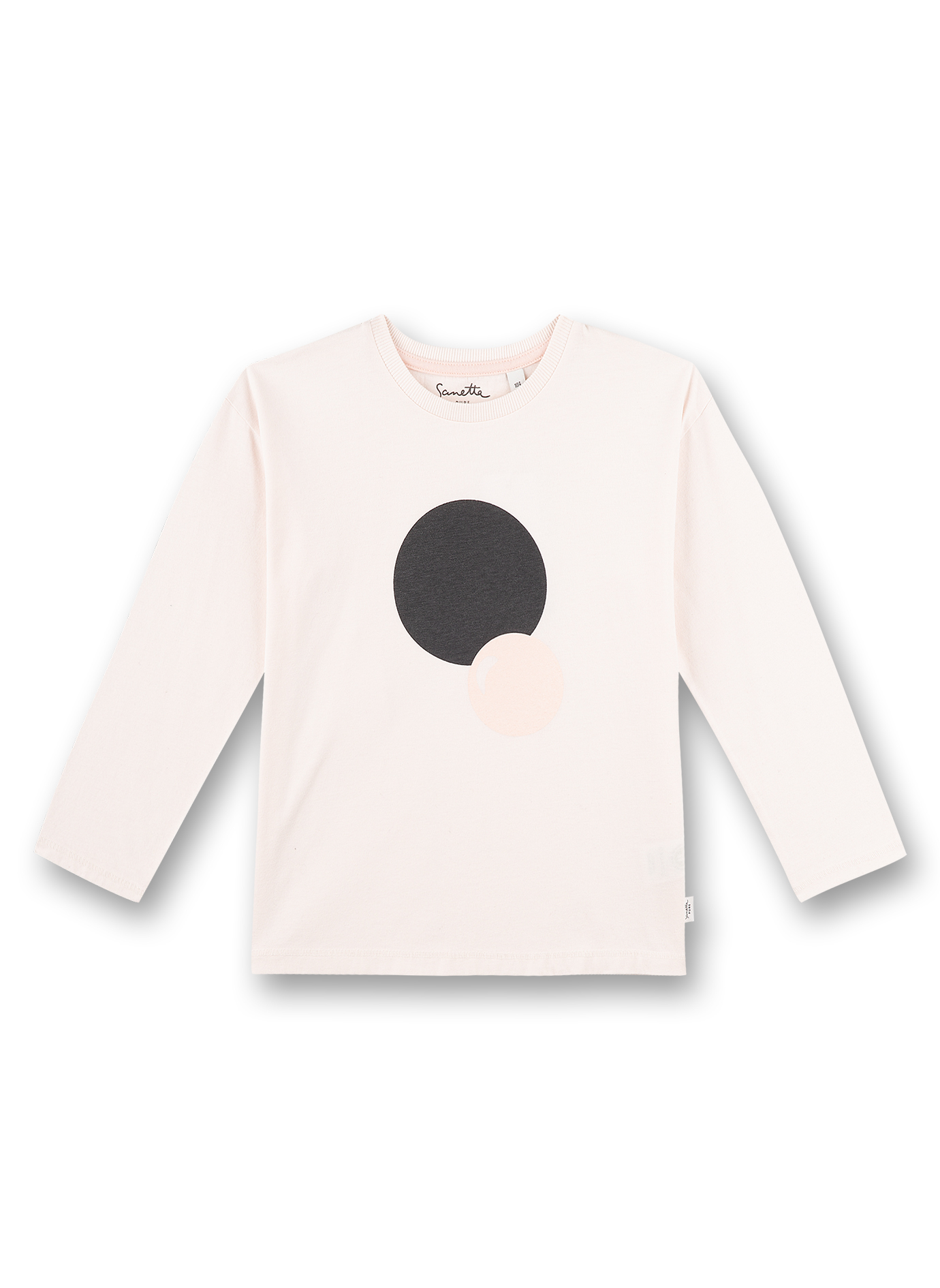 Mädchen-Shirt langarm Off-White