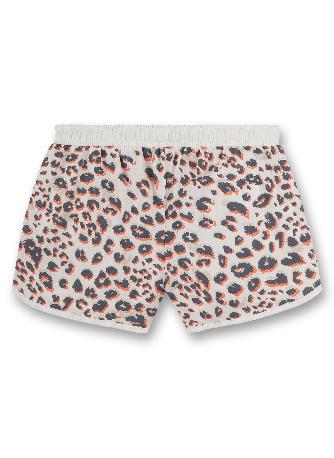 Mädchen-Shorts Grau Leo-Allover Athleisure