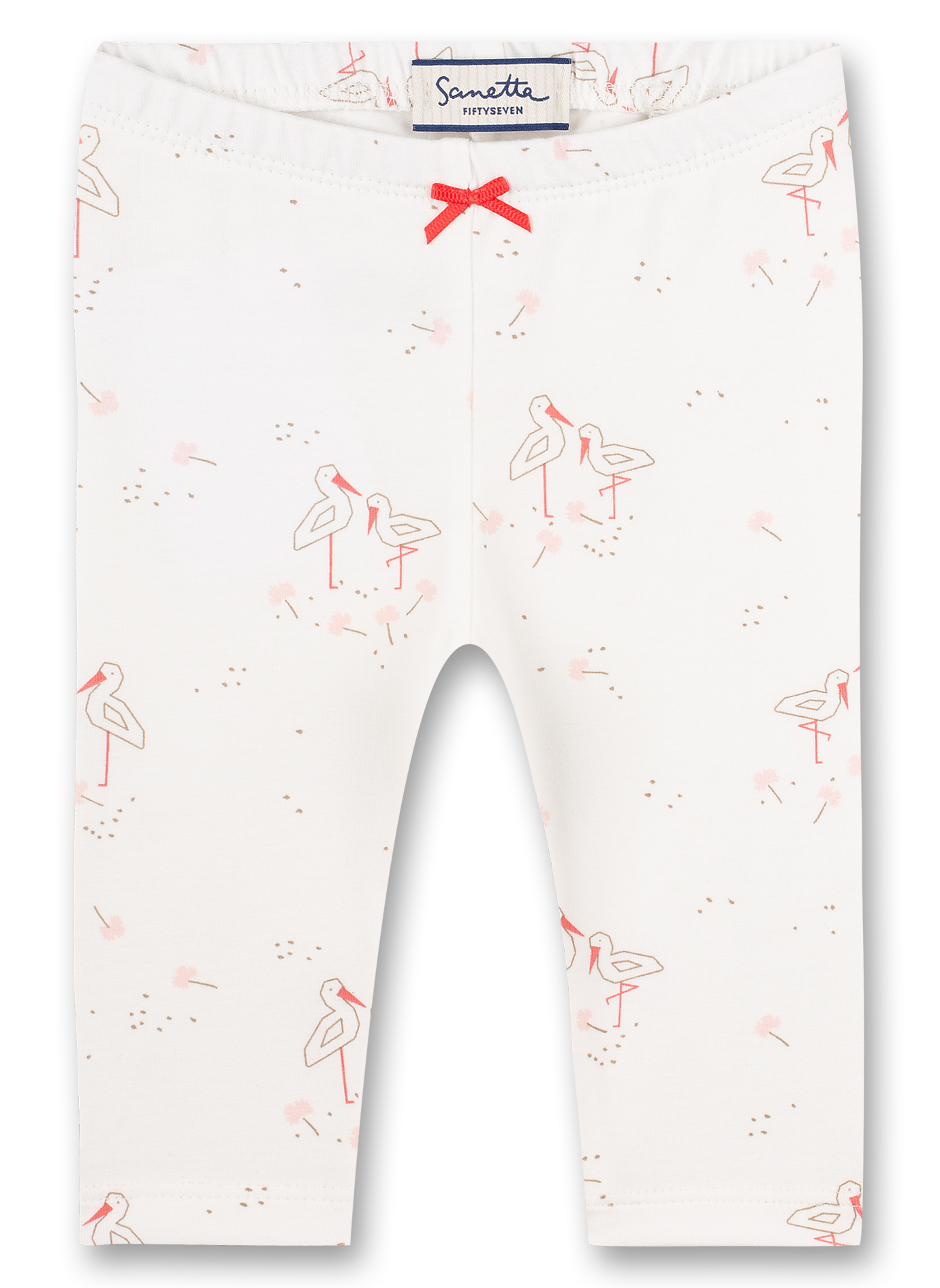Mädchen-Leggings Beige Family Stork