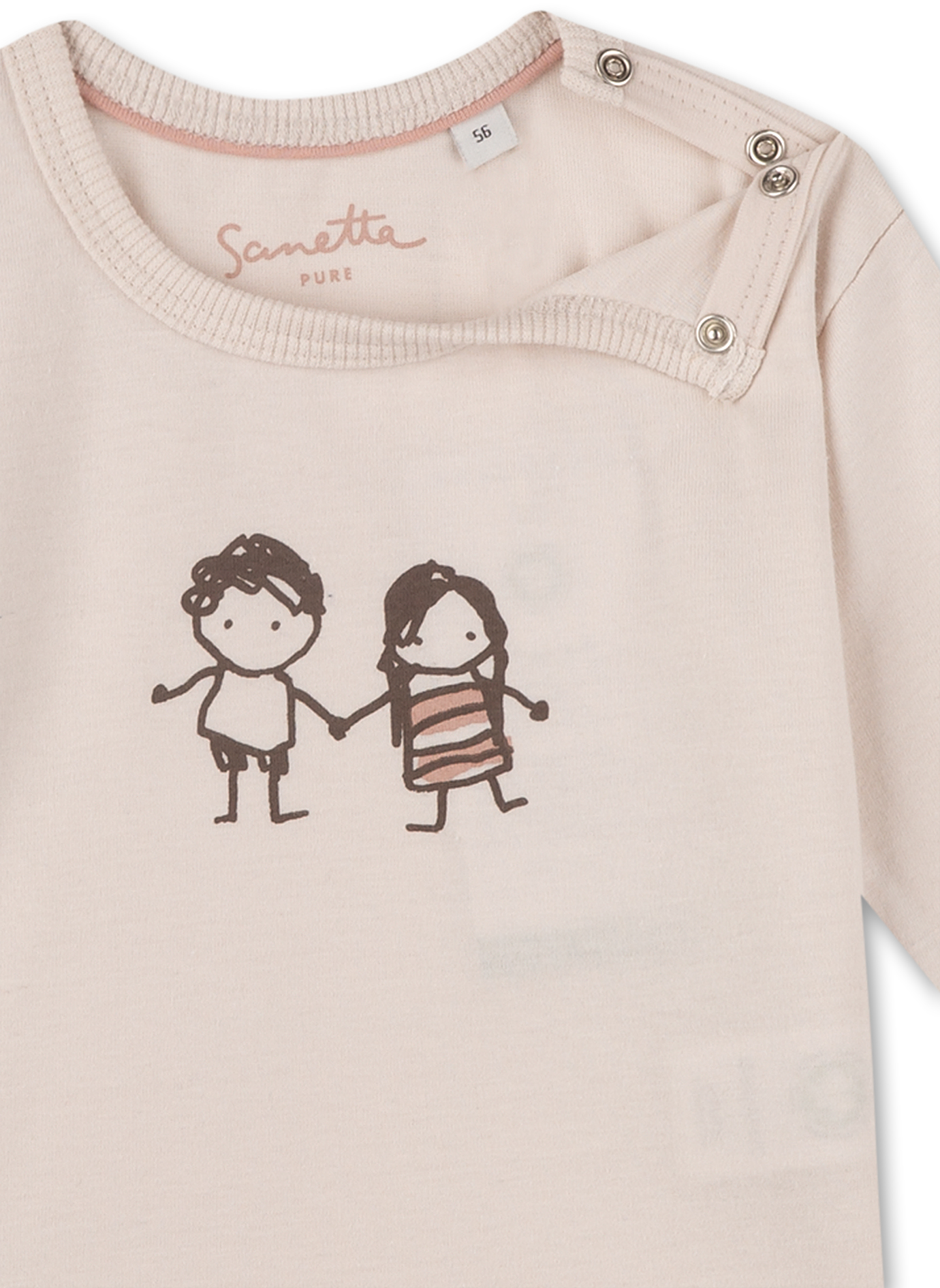 Unisex-Shirt langarm Off-White