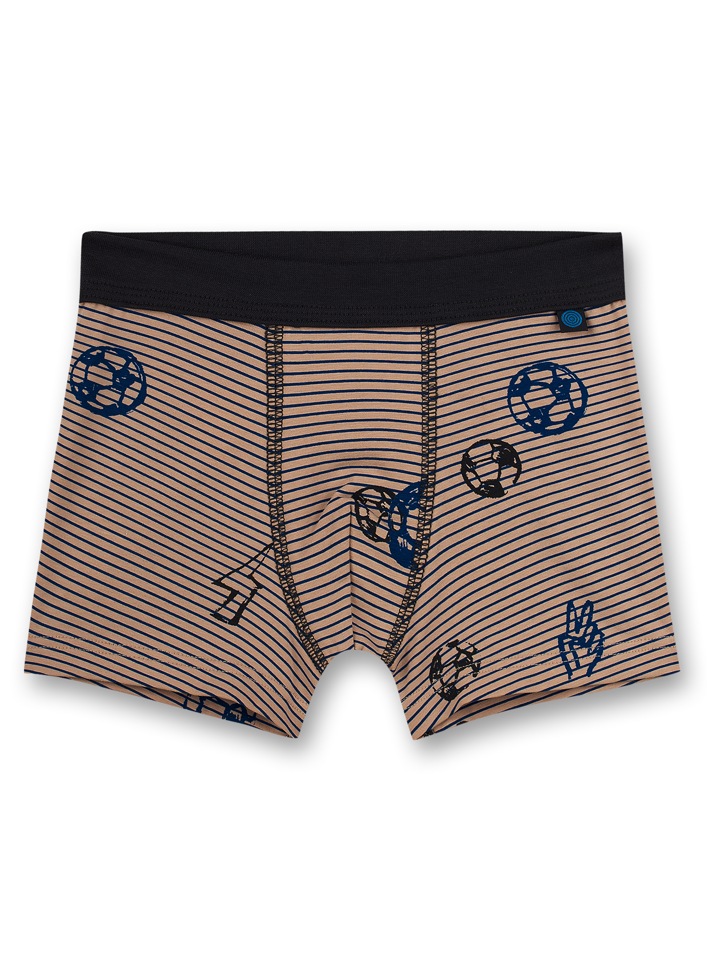 Jungen-Hipshorts Beige Fußball