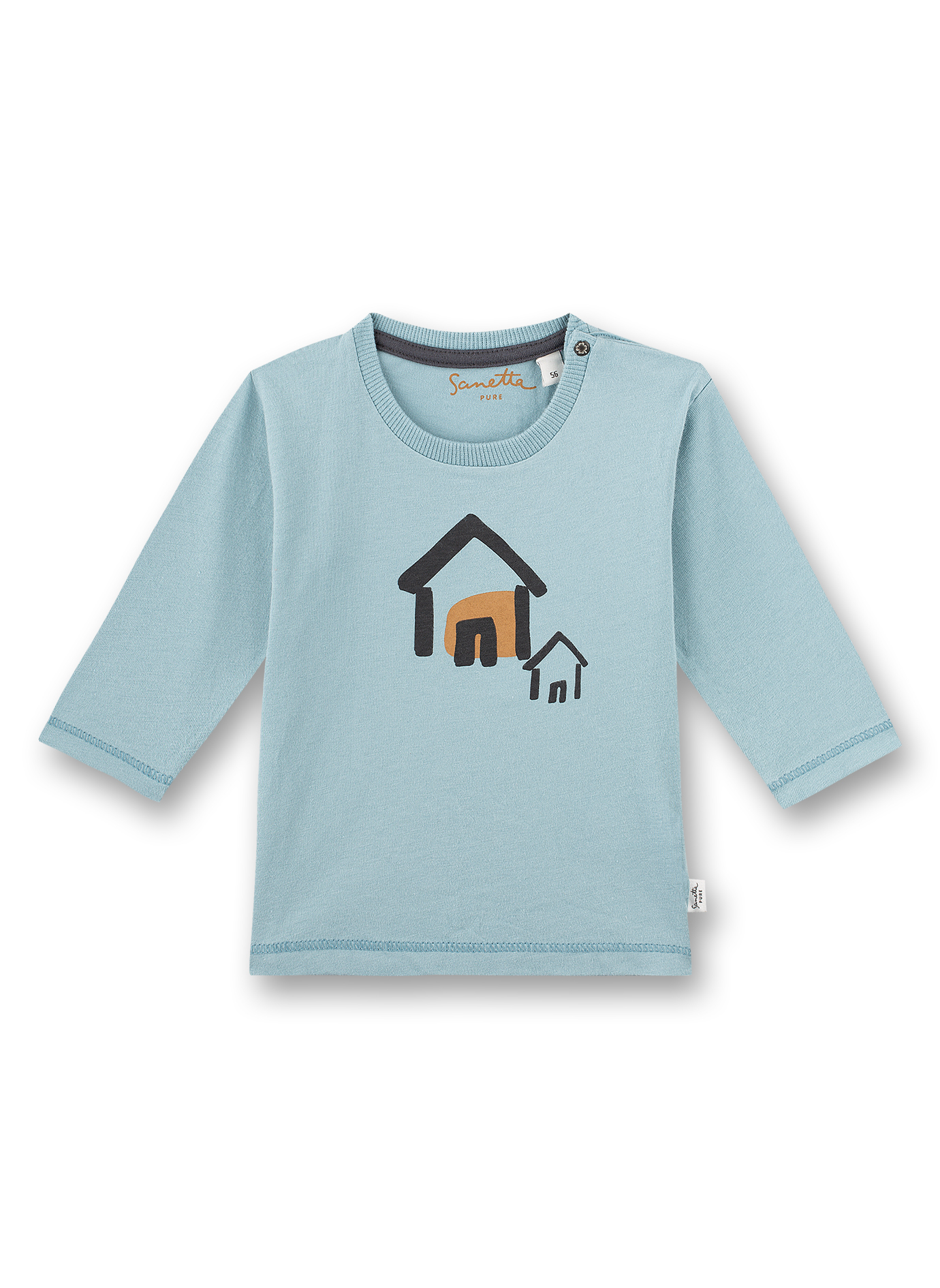 Jungen-Shirt langarm Hellblau