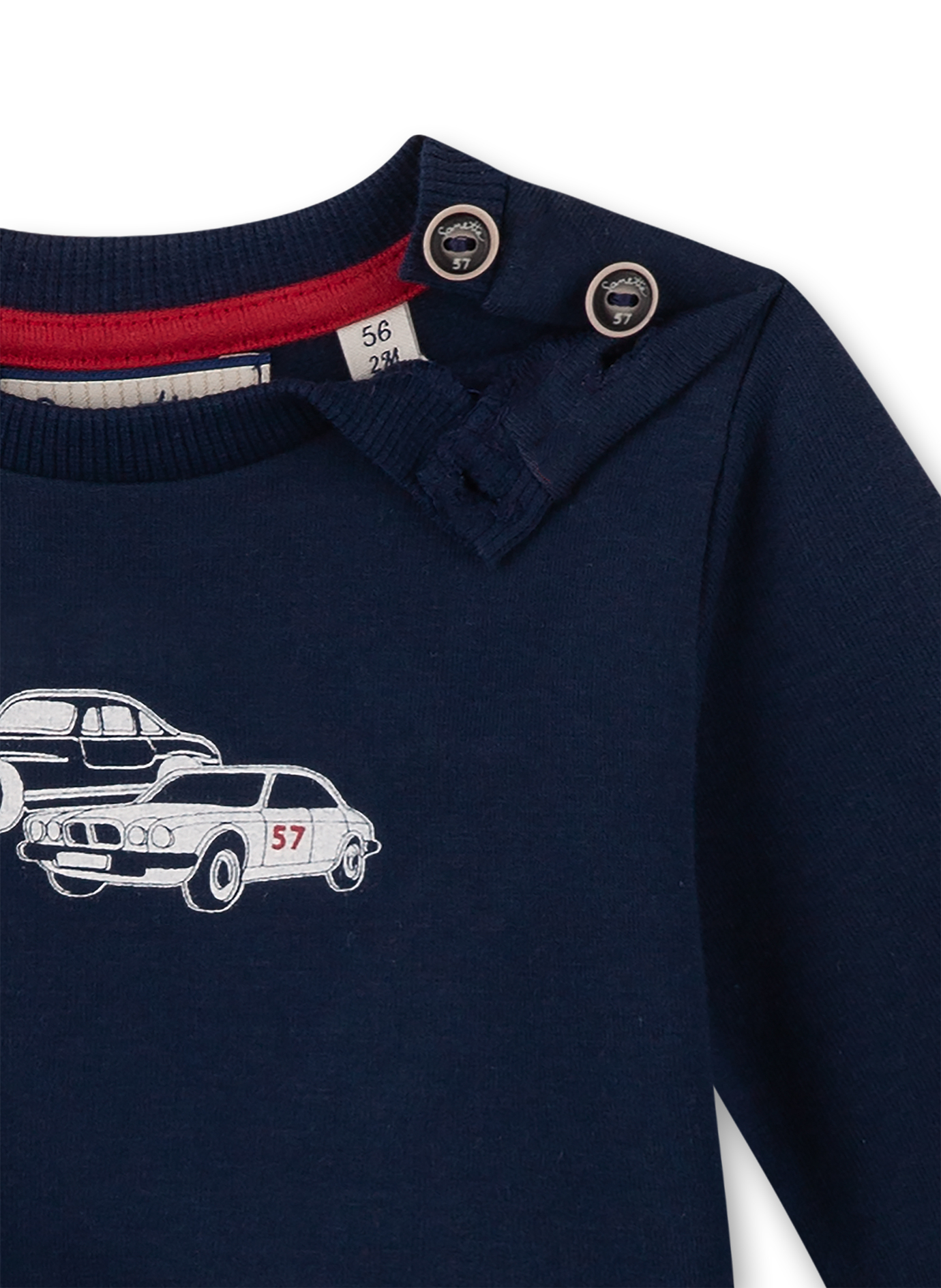 Jungen-Sweatshirt Dunkelblau Vintage Cars